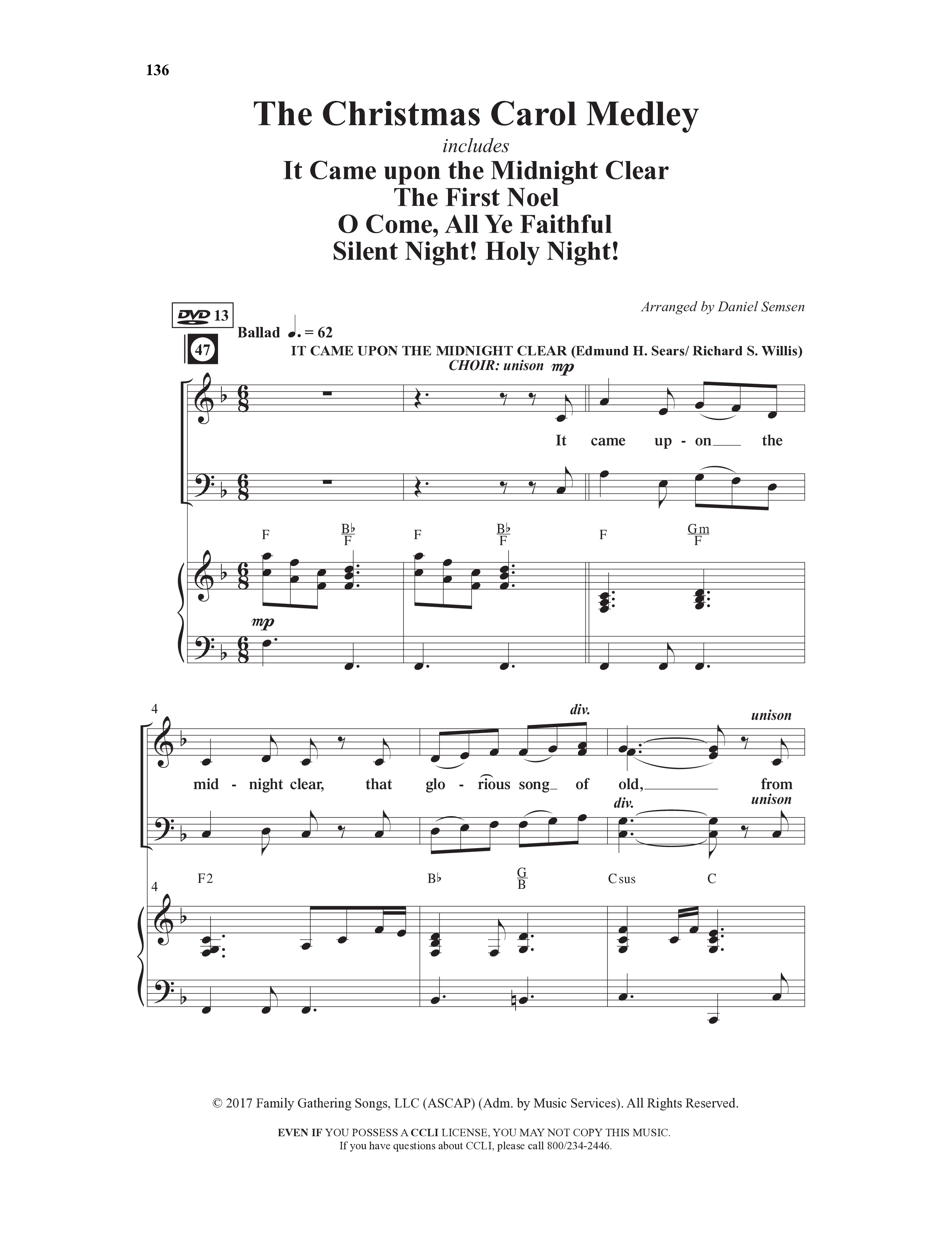 How To Have The Best Christmas Ever (15 Song Choral Collection) Song 12 (Piano SATB) (Word Music Choral / Arr. Daniel Semsen)
