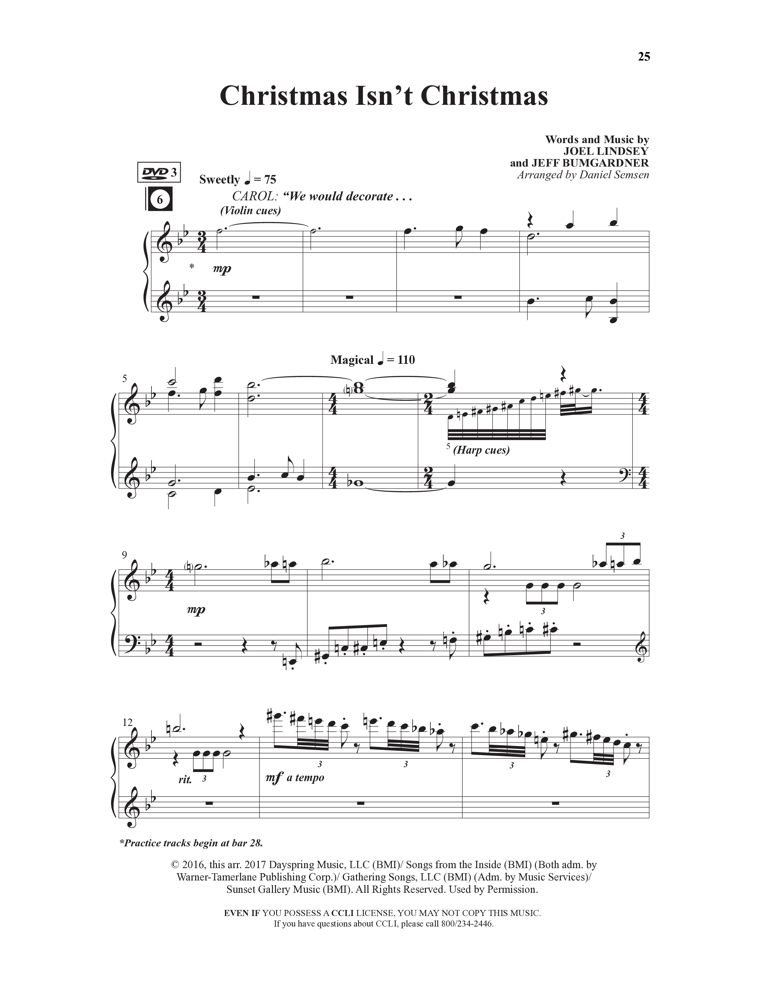 How To Have The Best Christmas Ever (15 Song Choral Collection) Song 3 (Piano SATB) (Word Music Choral / Arr. Daniel Semsen)