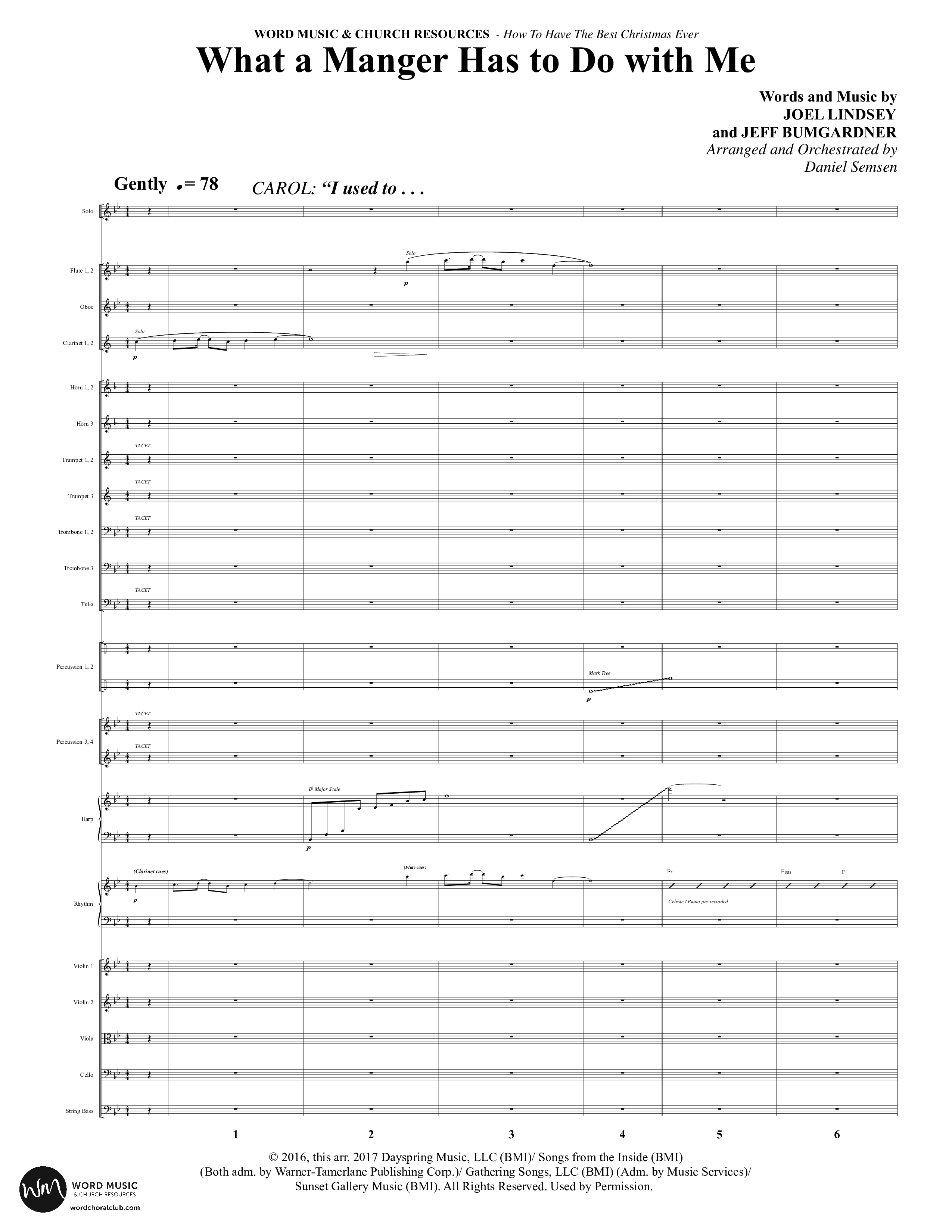 How To Have The Best Christmas Ever (15 Song Choral Collection) Song 5 (Orchestration) (Word Music Choral / Arr. Daniel Semsen)