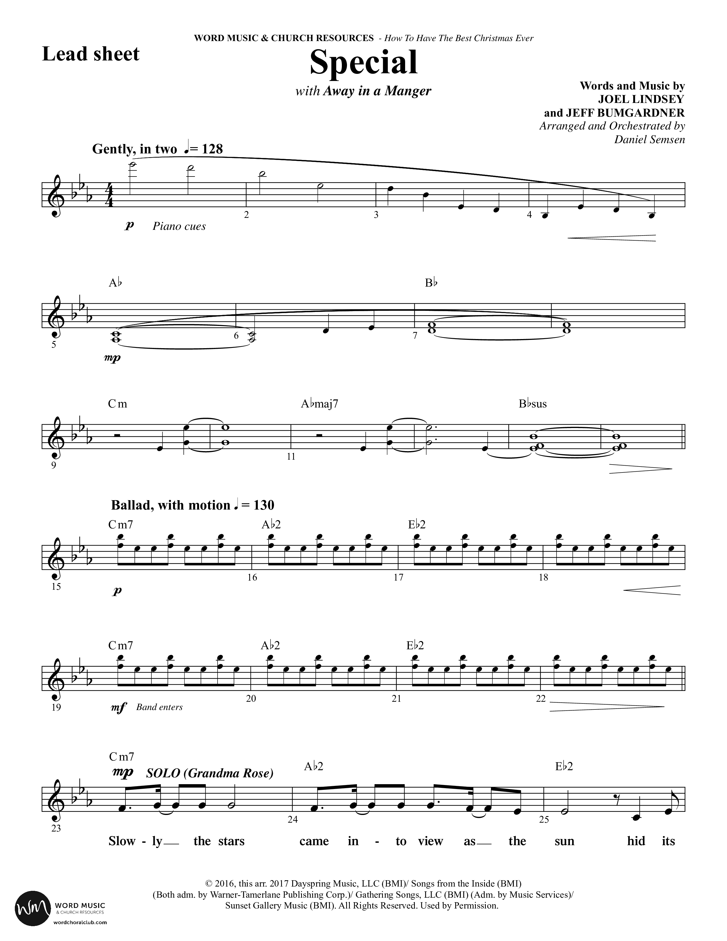 How To Have The Best Christmas Ever (15 Song Choral Collection) Song 6 (Lead & Chords) (Word Music Choral / Arr. Daniel Semsen)