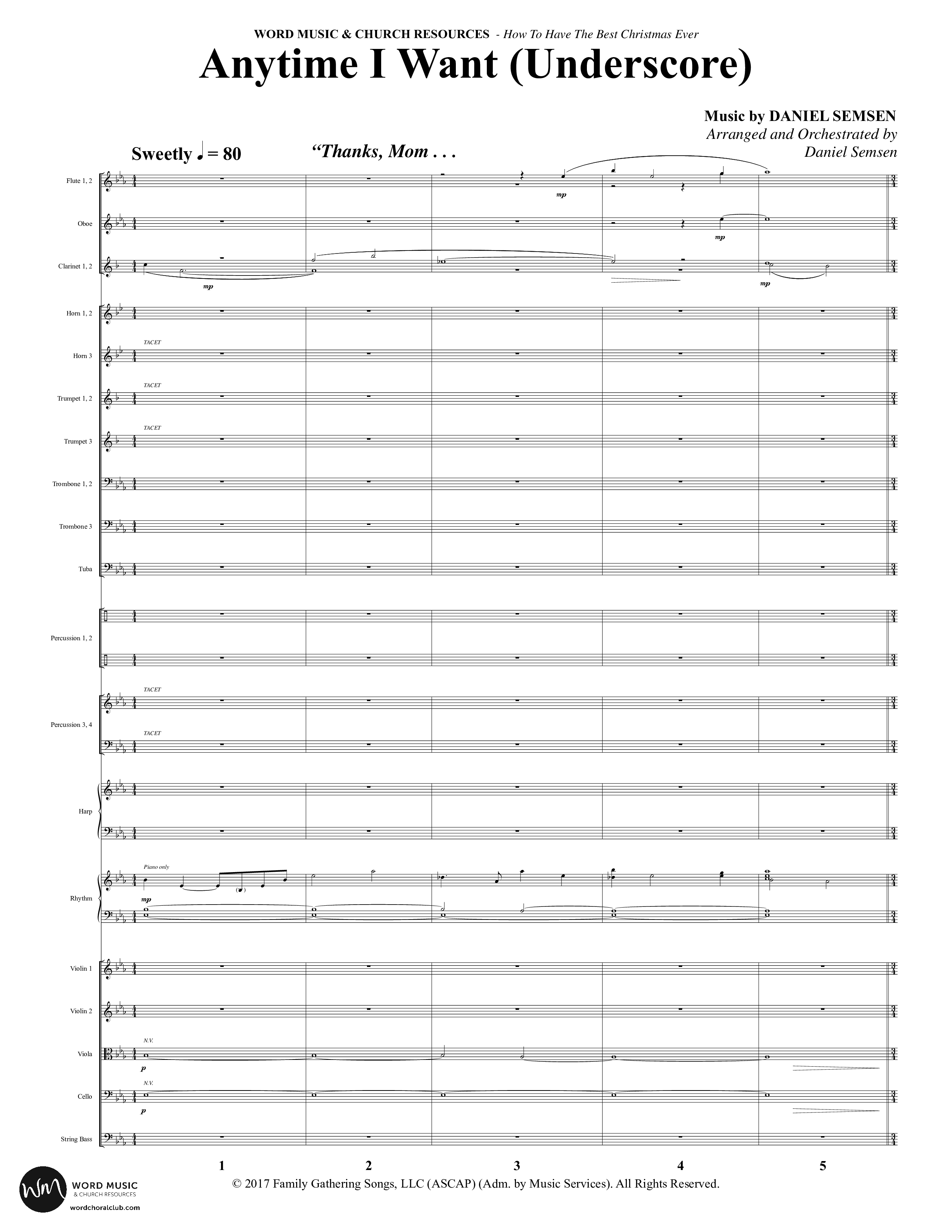 How To Have The Best Christmas Ever (15 Song Choral Collection) Song 7 (Orchestration) (Word Music Choral / Arr. Daniel Semsen)