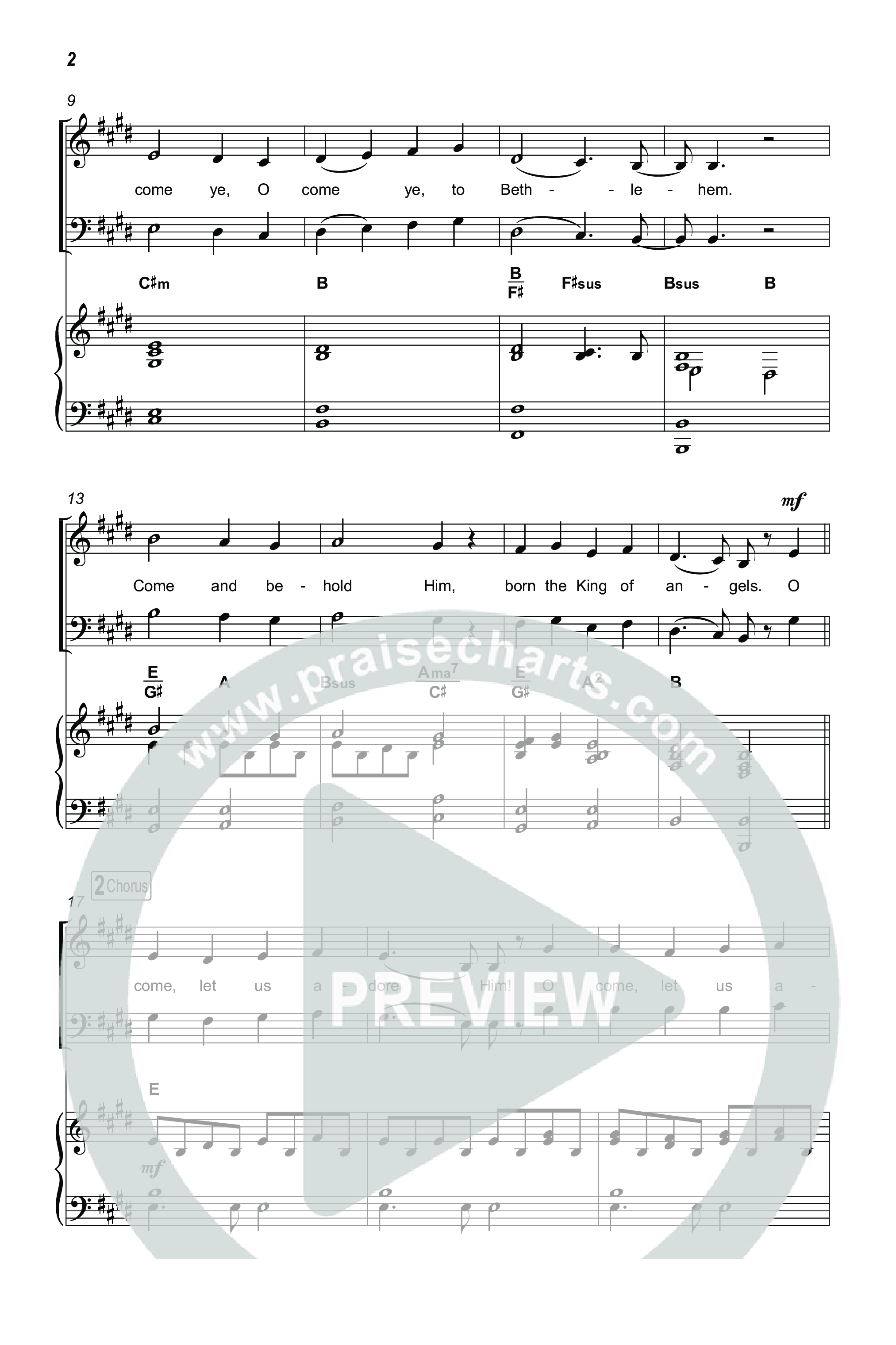 O Come All Ye Faithful (Hallelujah) (Choral Anthem SATB) Octavo (SATB & Pno) (Charity Gayle / Arr. Luke Gambill)