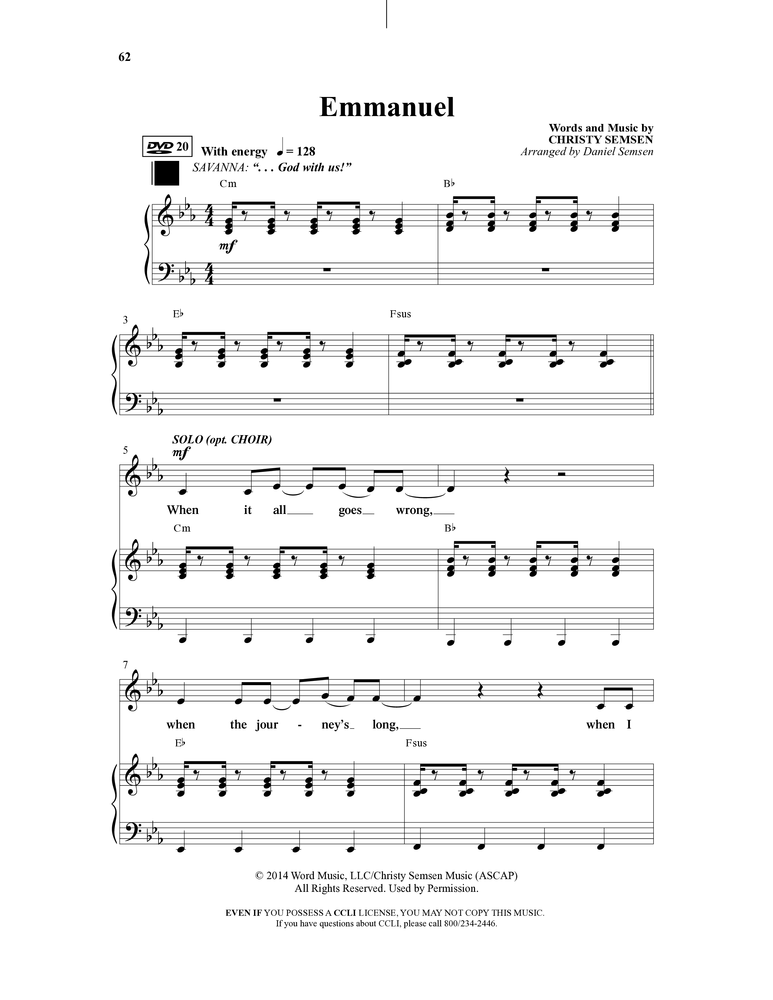 Isaiah Jones And Seekers Of The Lost Christmas Treasure (17 Song Choral Collection) Song 13 (Piano SATB) (WordKidz / Arr. Daniel Semsen)