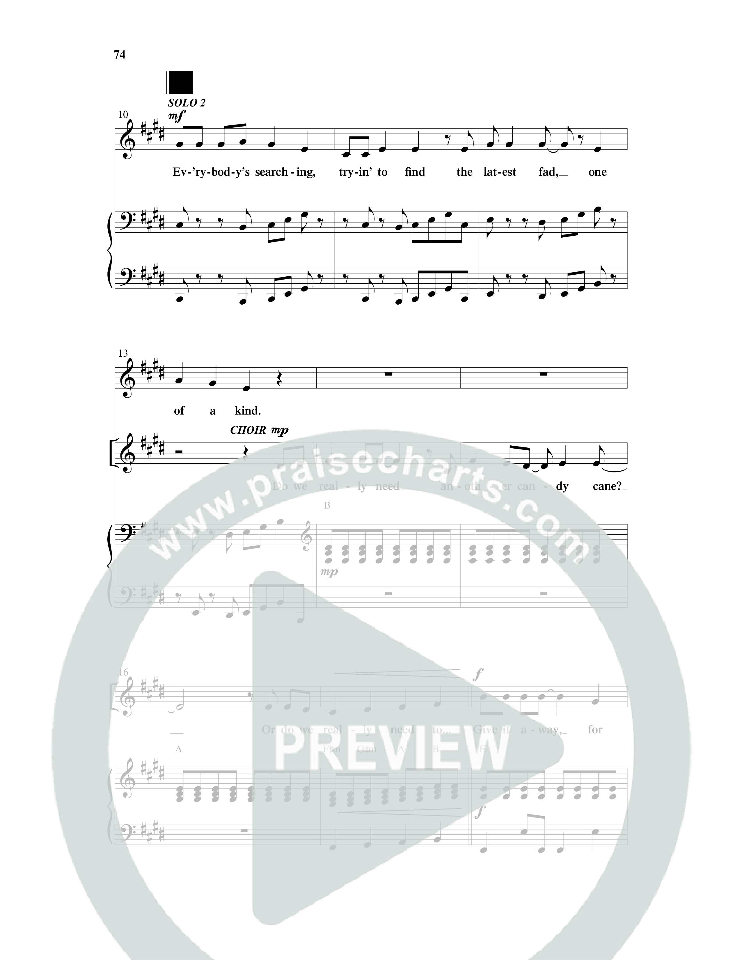 Isaiah Jones And Seekers Of The Lost Christmas Treasure (17 Song Choral Collection) Song 14 (Piano SATB) (WordKidz / Arr. Daniel Semsen)