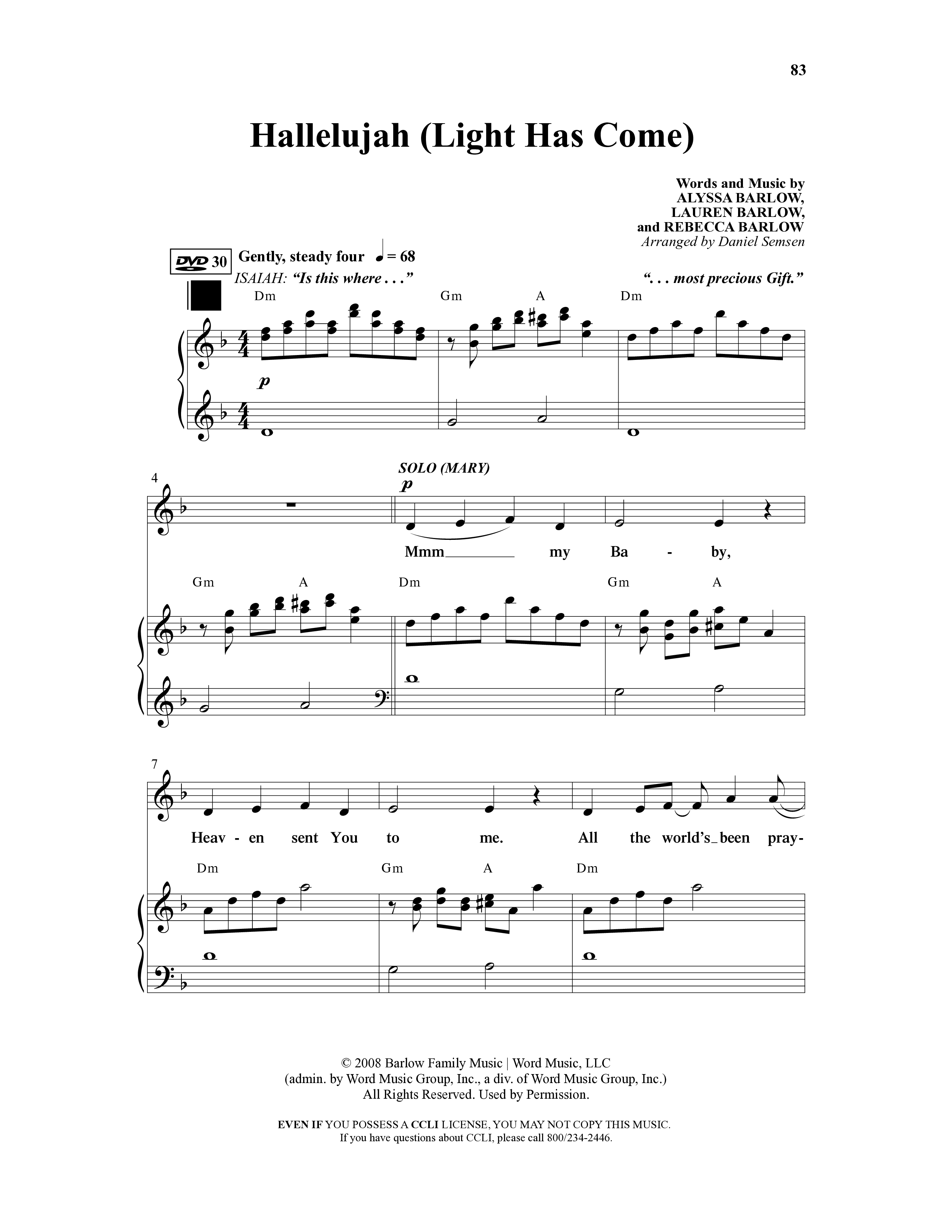 Isaiah Jones And Seekers Of The Lost Christmas Treasure (17 Song Choral Collection) Song 15 (Piano SATB) (WordKidz / Arr. Daniel Semsen)