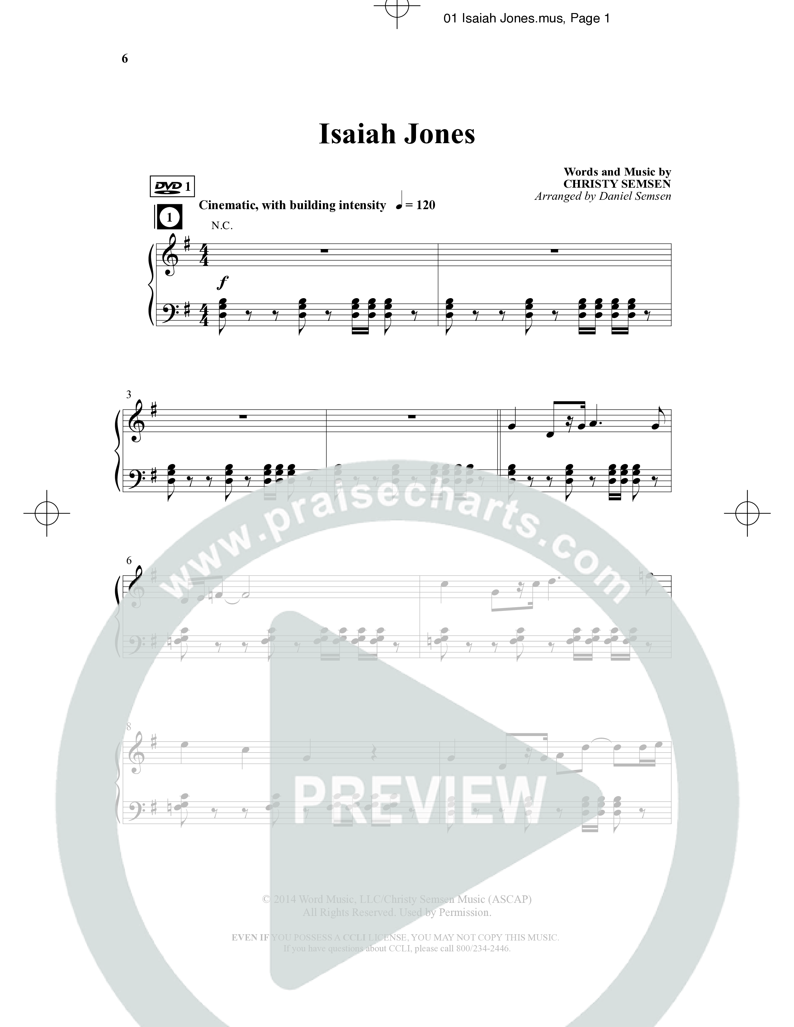 Isaiah Jones And Seekers Of The Lost Christmas Treasure (17 Song Choral Collection) Song 1 (Piano SATB) (WordKidz / Arr. Daniel Semsen)