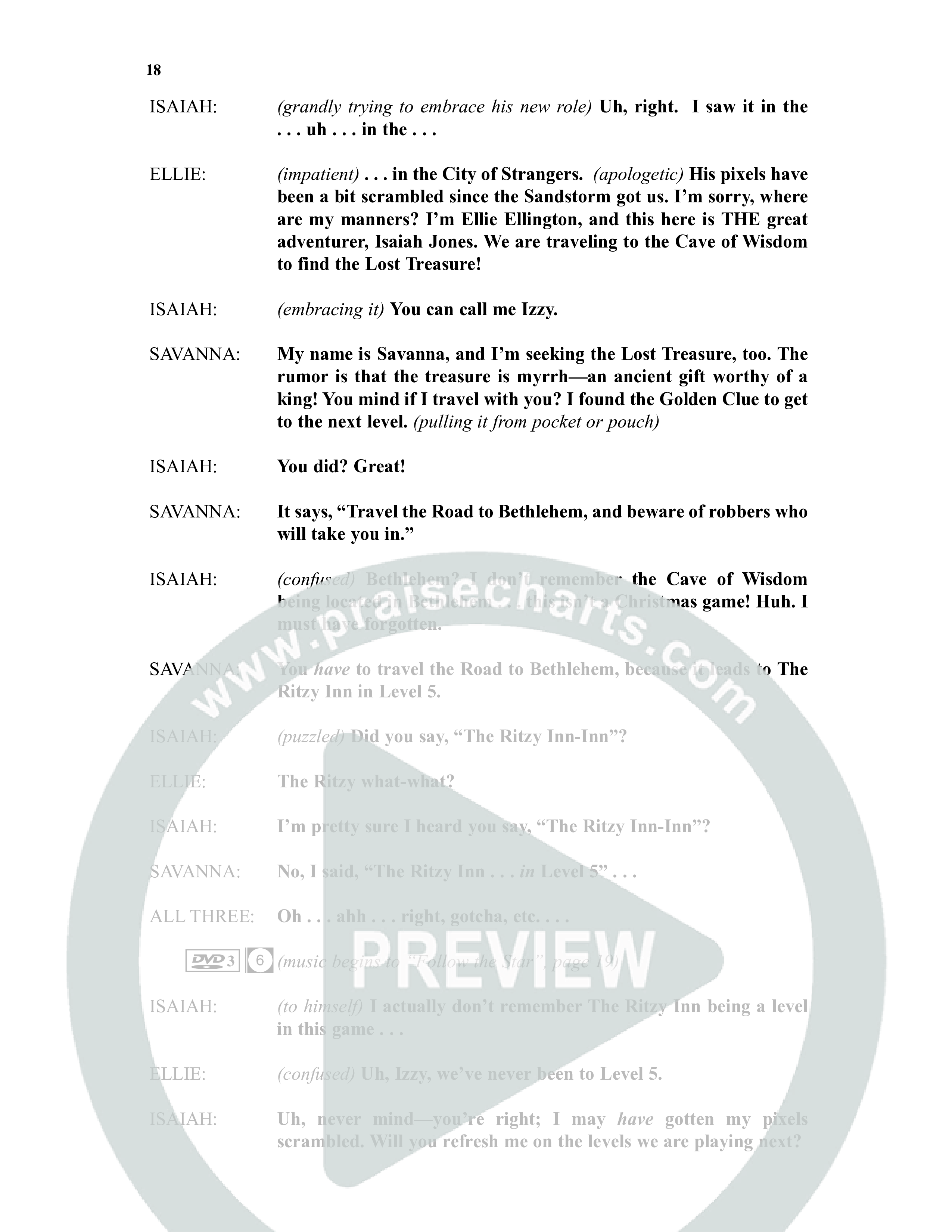 Isaiah Jones And Seekers Of The Lost Christmas Treasure (17 Song Choral Collection) Song 2 (Piano SATB) (WordKidz / Arr. Daniel Semsen)