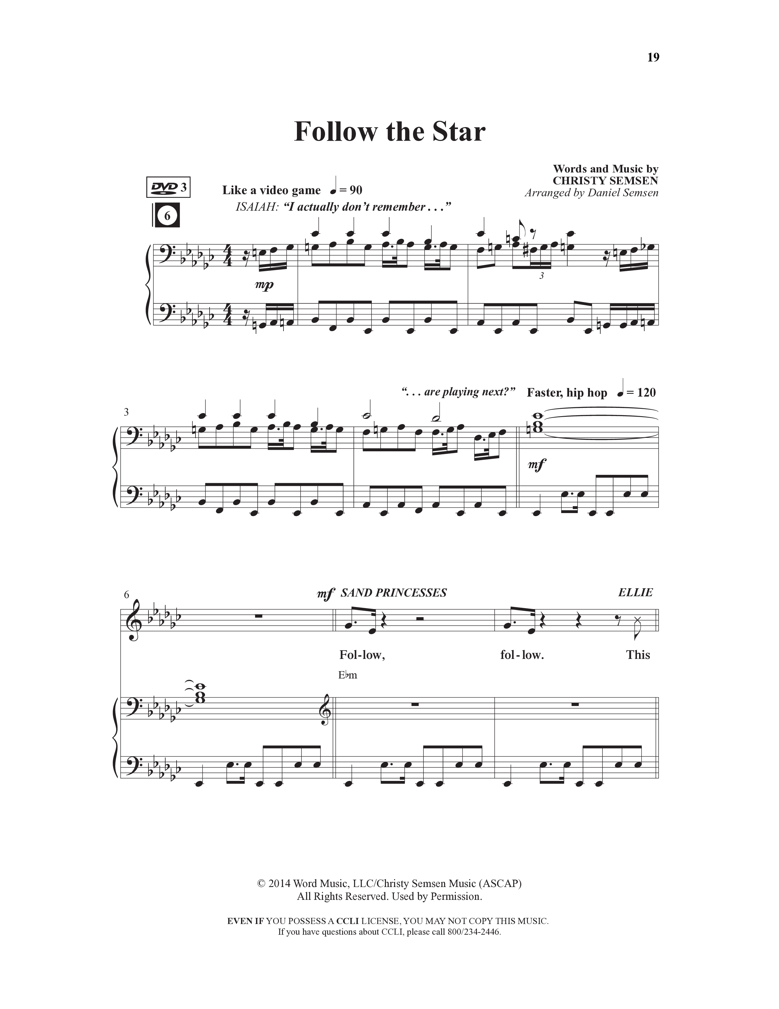 Isaiah Jones And Seekers Of The Lost Christmas Treasure (17 Song Choral Collection) Song 3 (Piano SATB) (WordKidz / Arr. Daniel Semsen)