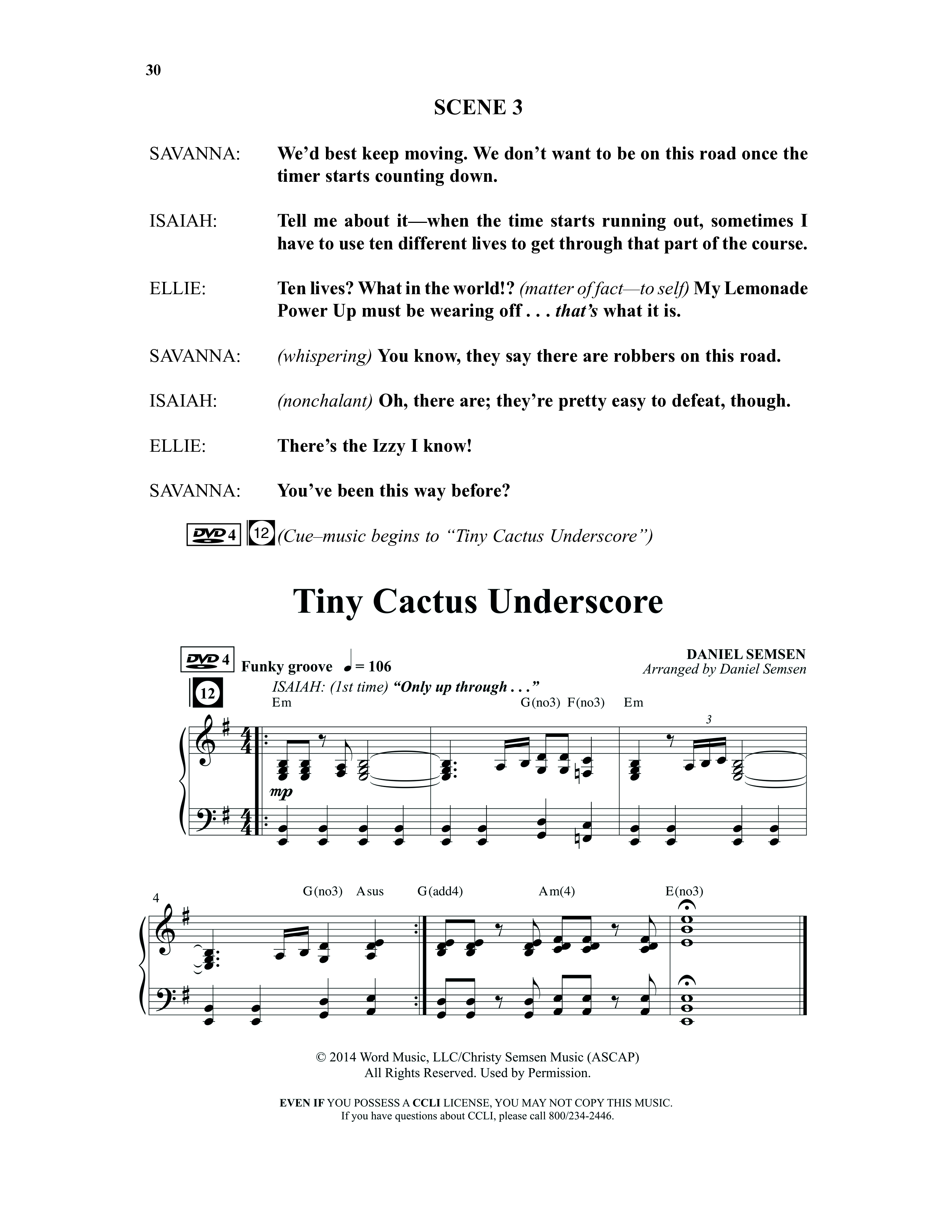 Isaiah Jones And Seekers Of The Lost Christmas Treasure (17 Song Choral Collection) Song 4 (Piano SATB) (WordKidz / Arr. Daniel Semsen)