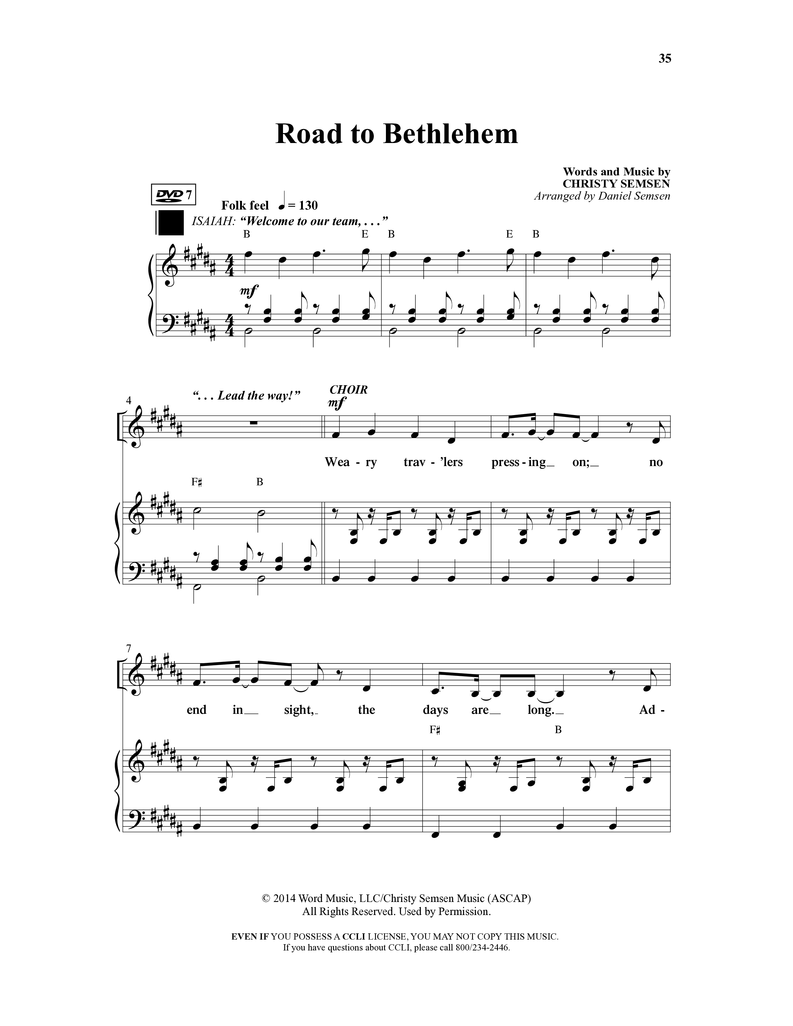 Isaiah Jones And Seekers Of The Lost Christmas Treasure (17 Song Choral Collection) Song 6 (Piano SATB) (WordKidz / Arr. Daniel Semsen)