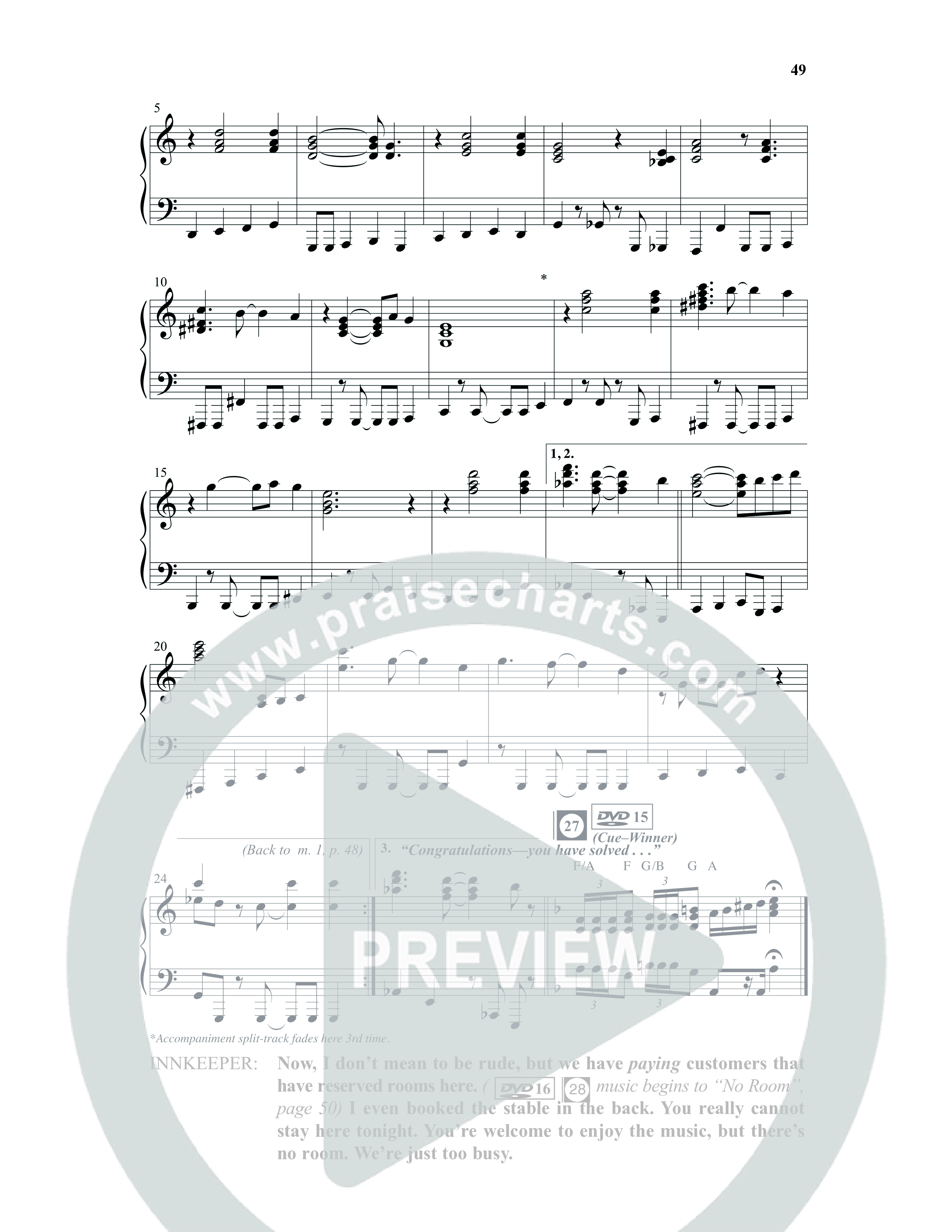 Isaiah Jones And Seekers Of The Lost Christmas Treasure (17 Song Choral Collection) Song 9 (Piano SATB) (WordKidz / Arr. Daniel Semsen)