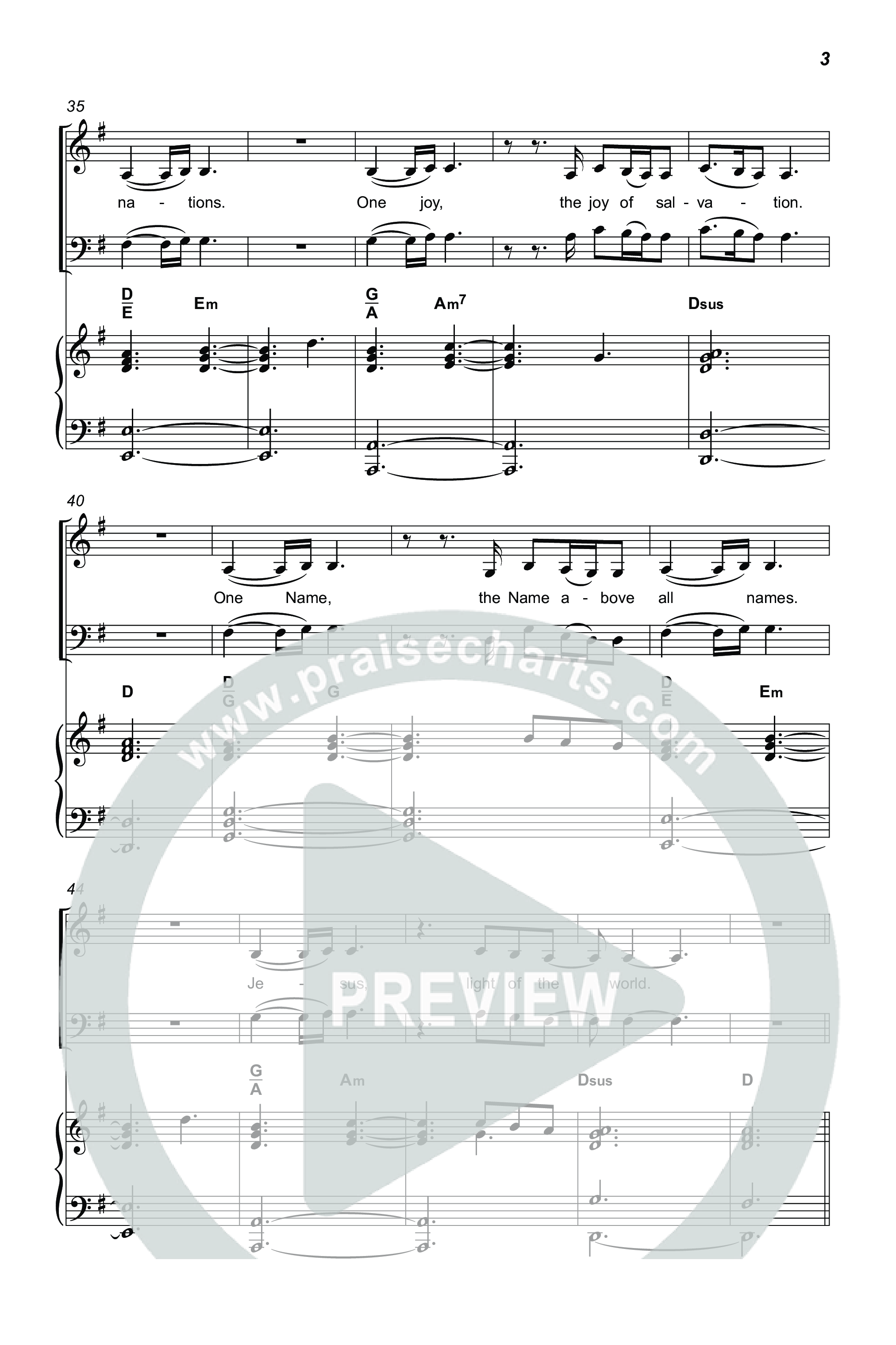 Gloria (He Shall Reign) (Choral Anthem SATB) Octavo (SATB & Pno) (Charity Gayle / Arr. Luke Gambill)