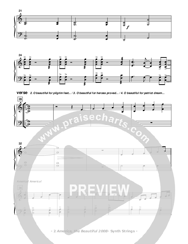 America The Beautiful Synth Strings (Don Chapman)