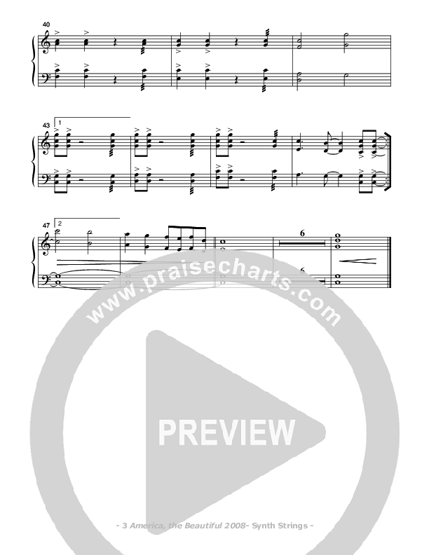 America The Beautiful Synth Strings (Don Chapman)