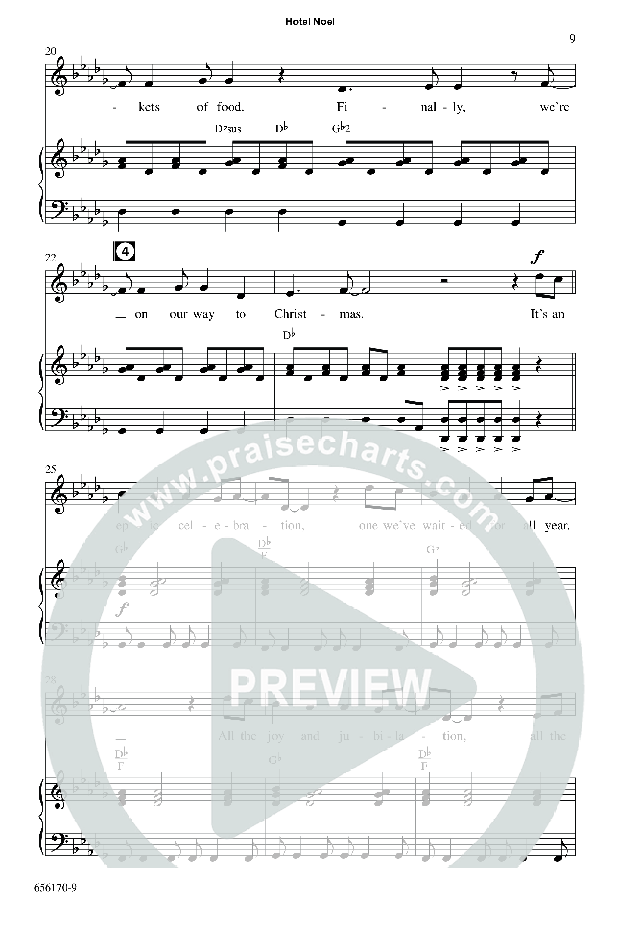 Hotel Noel (7 Song Choral Collection) Song 2 (Piano SATB) (WordKidz)
