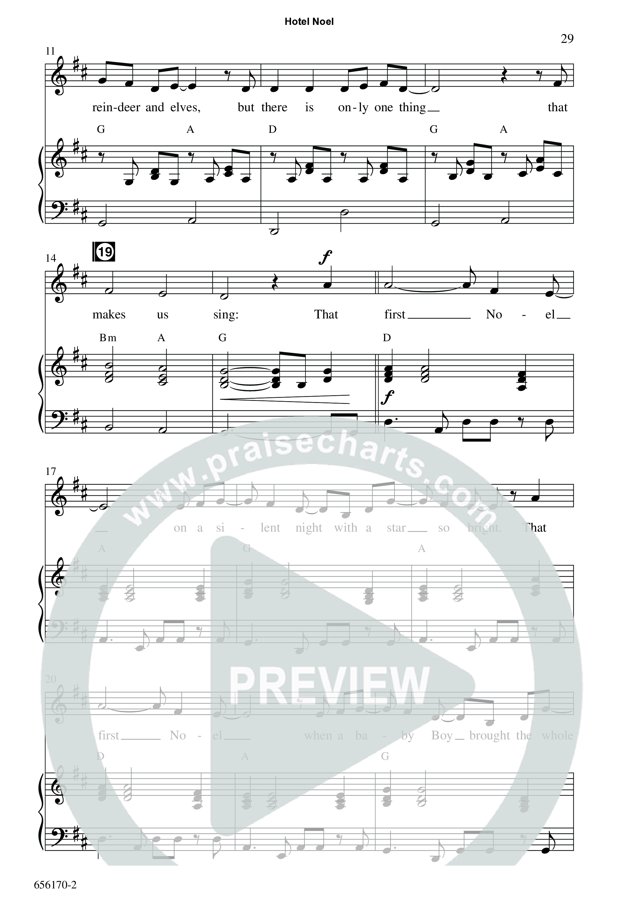 Hotel Noel (7 Song Choral Collection) Song 4 (Piano SATB) (WordKidz)