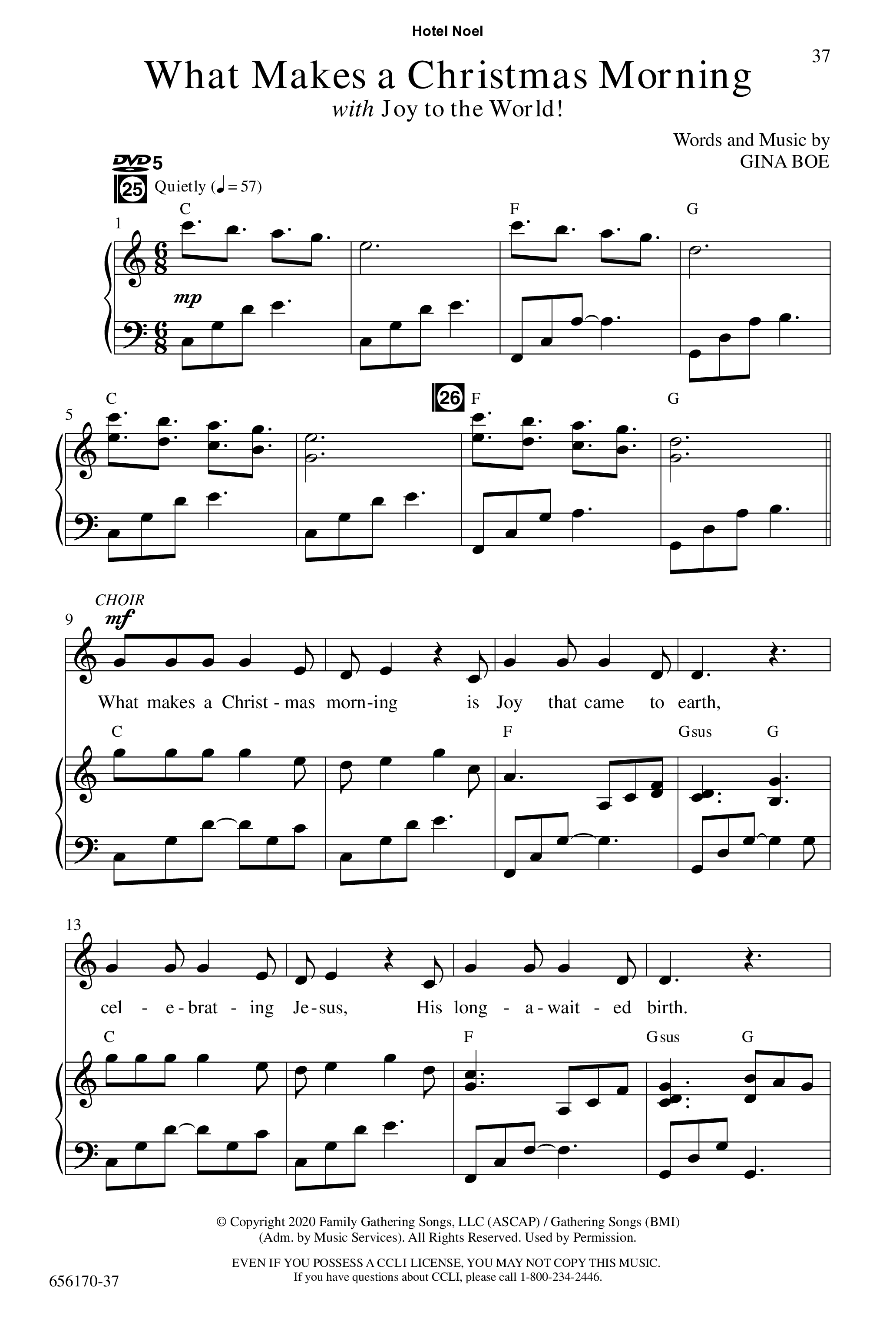 Hotel Noel (7 Song Choral Collection) Song 5 (Piano SATB) (WordKidz)