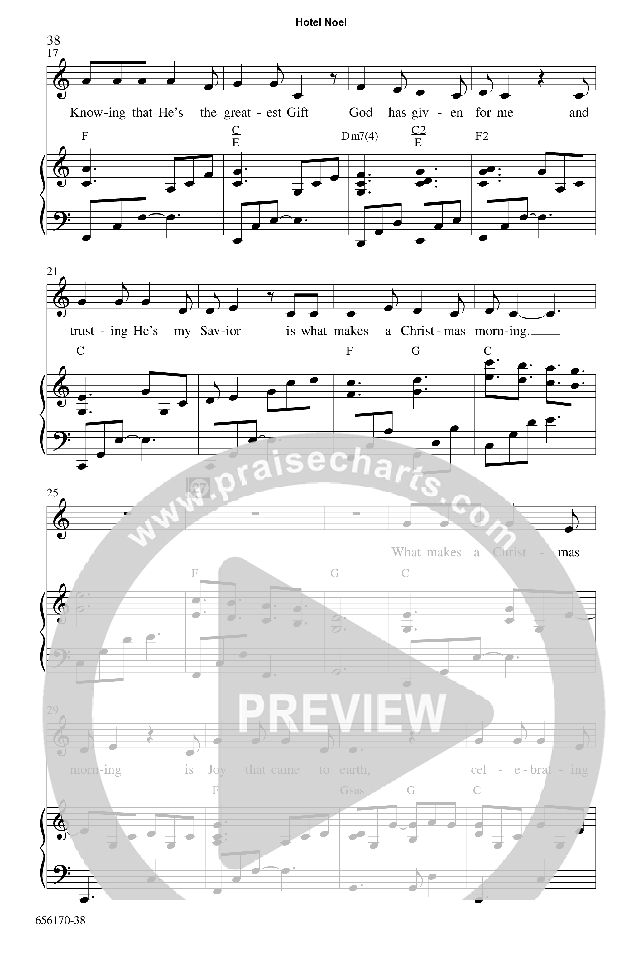 Hotel Noel (7 Song Choral Collection) Song 5 (Piano SATB) (WordKidz)