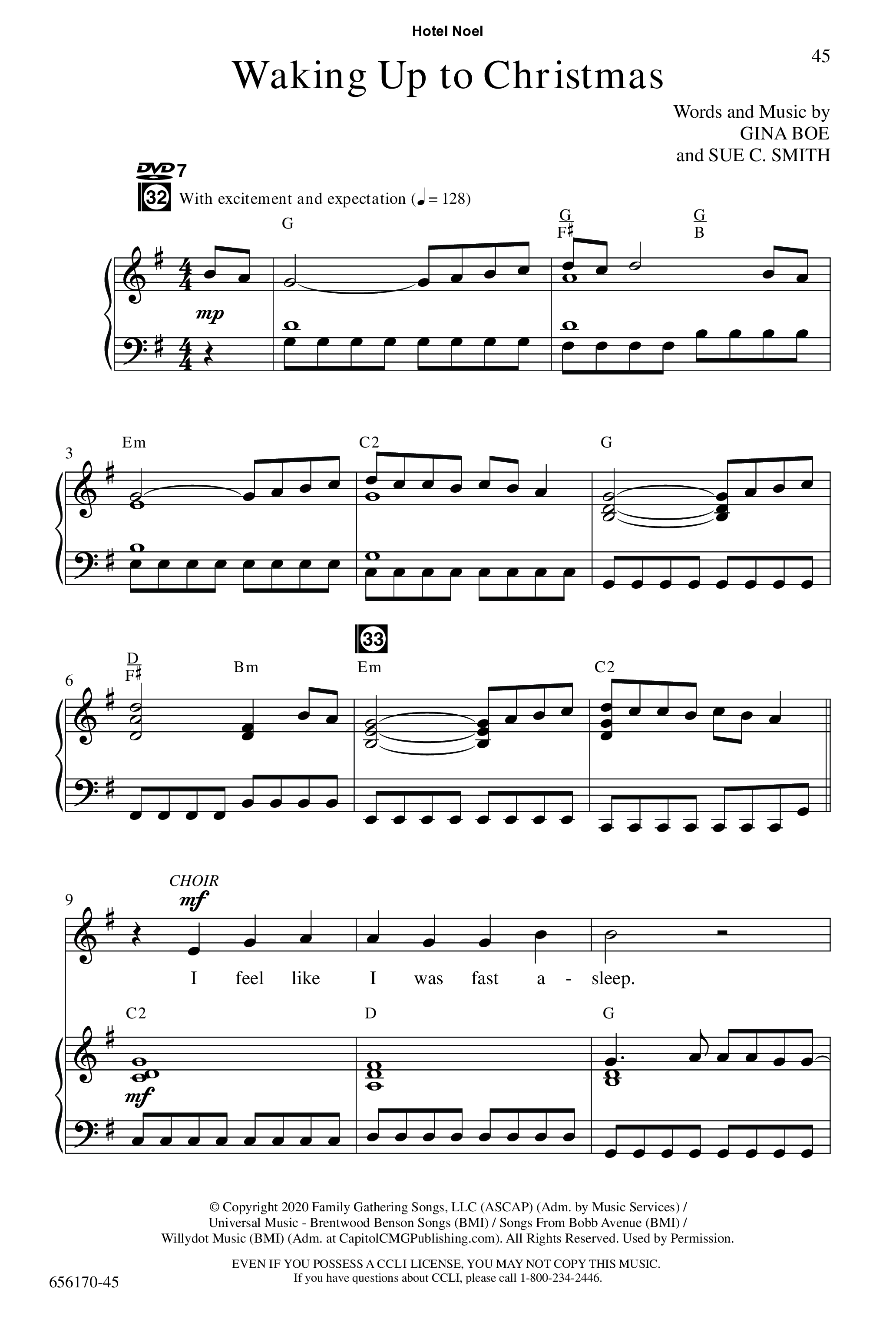 Hotel Noel (7 Song Choral Collection) Song 6 (Piano SATB) (WordKidz)