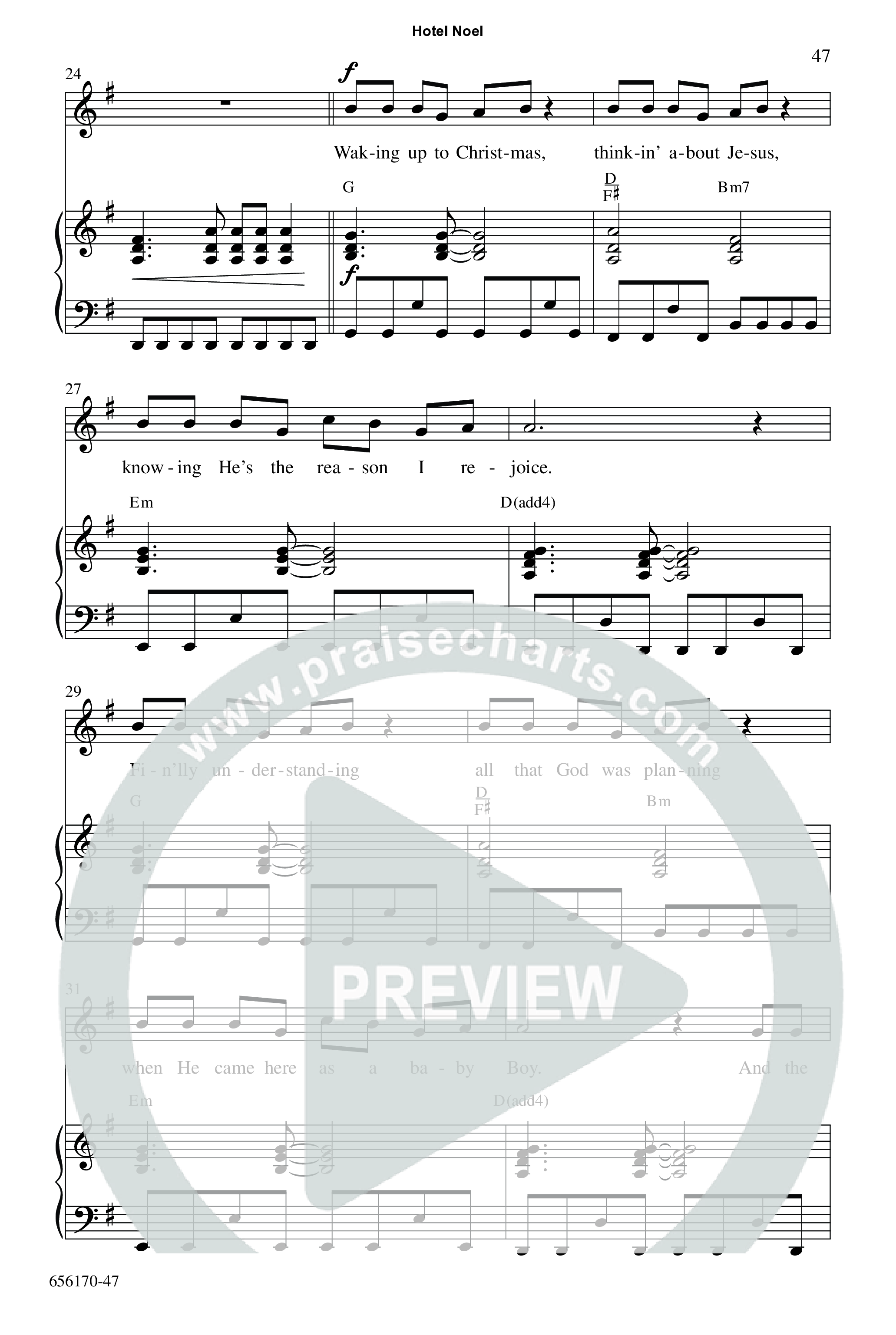 Hotel Noel (7 Song Choral Collection) Song 6 (Piano SATB) (WordKidz)