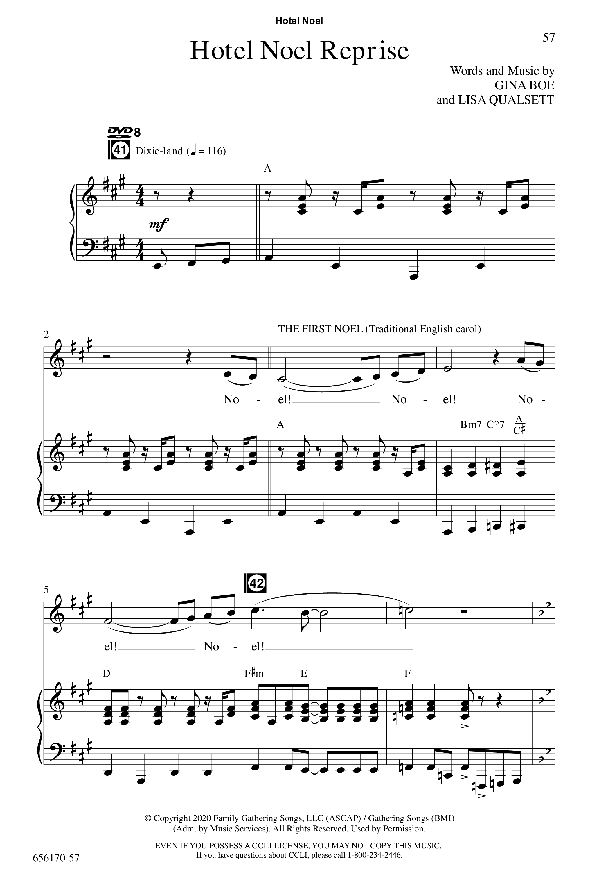 Hotel Noel (7 Song Choral Collection) Song 7 (Piano SATB) (WordKidz)