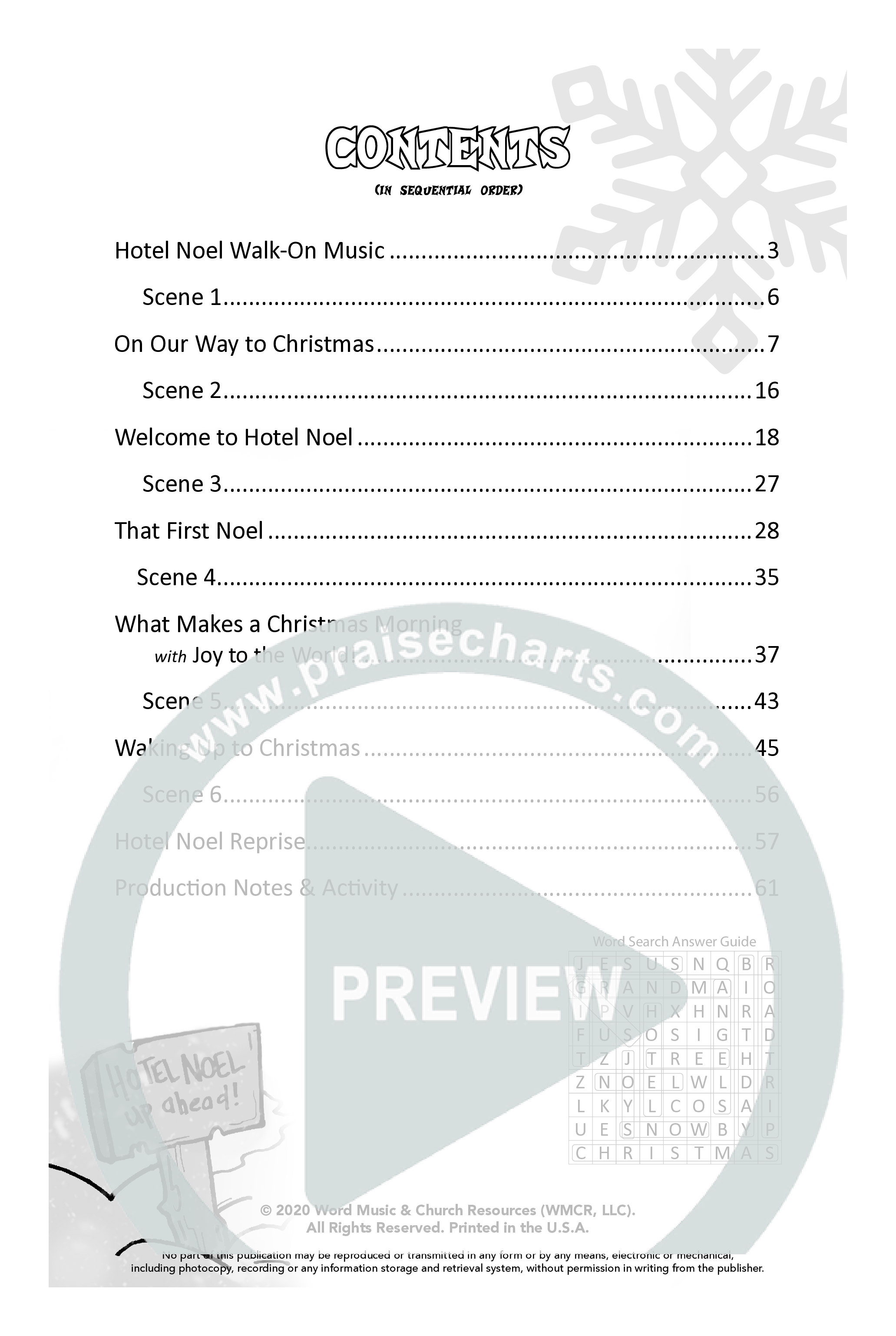 Hotel Noel (7 Song Choral Collection) Choral Book (WordKidz)