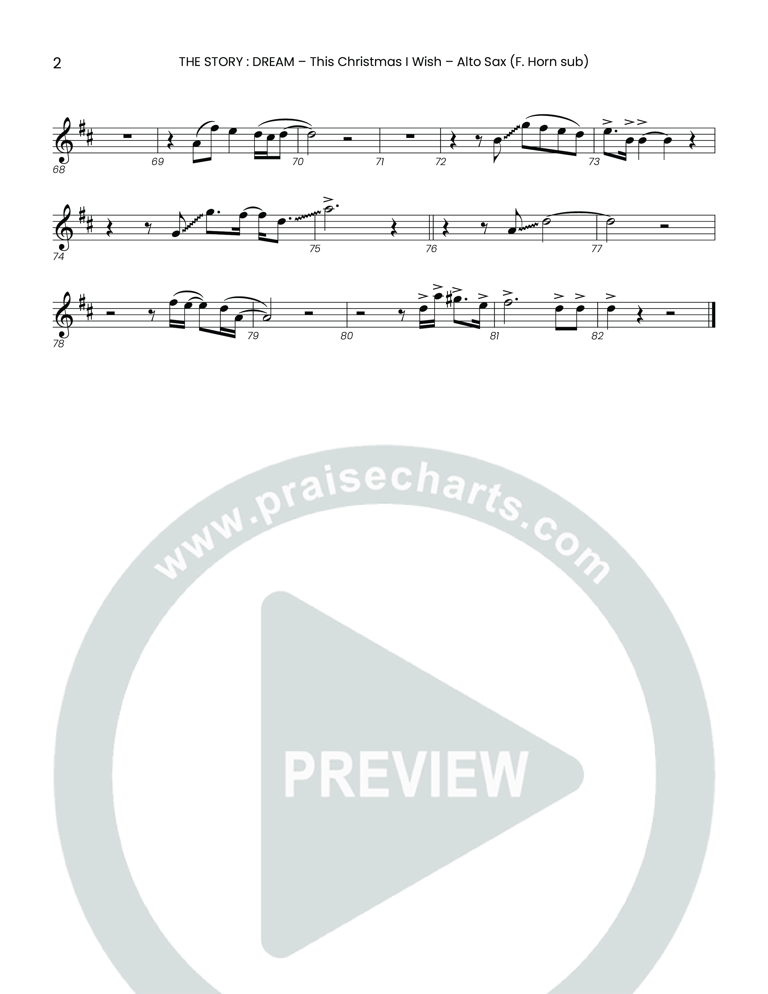 This Christmas I Wish (Choral Anthem SATB) Alto Sax (Houston's First Worship)