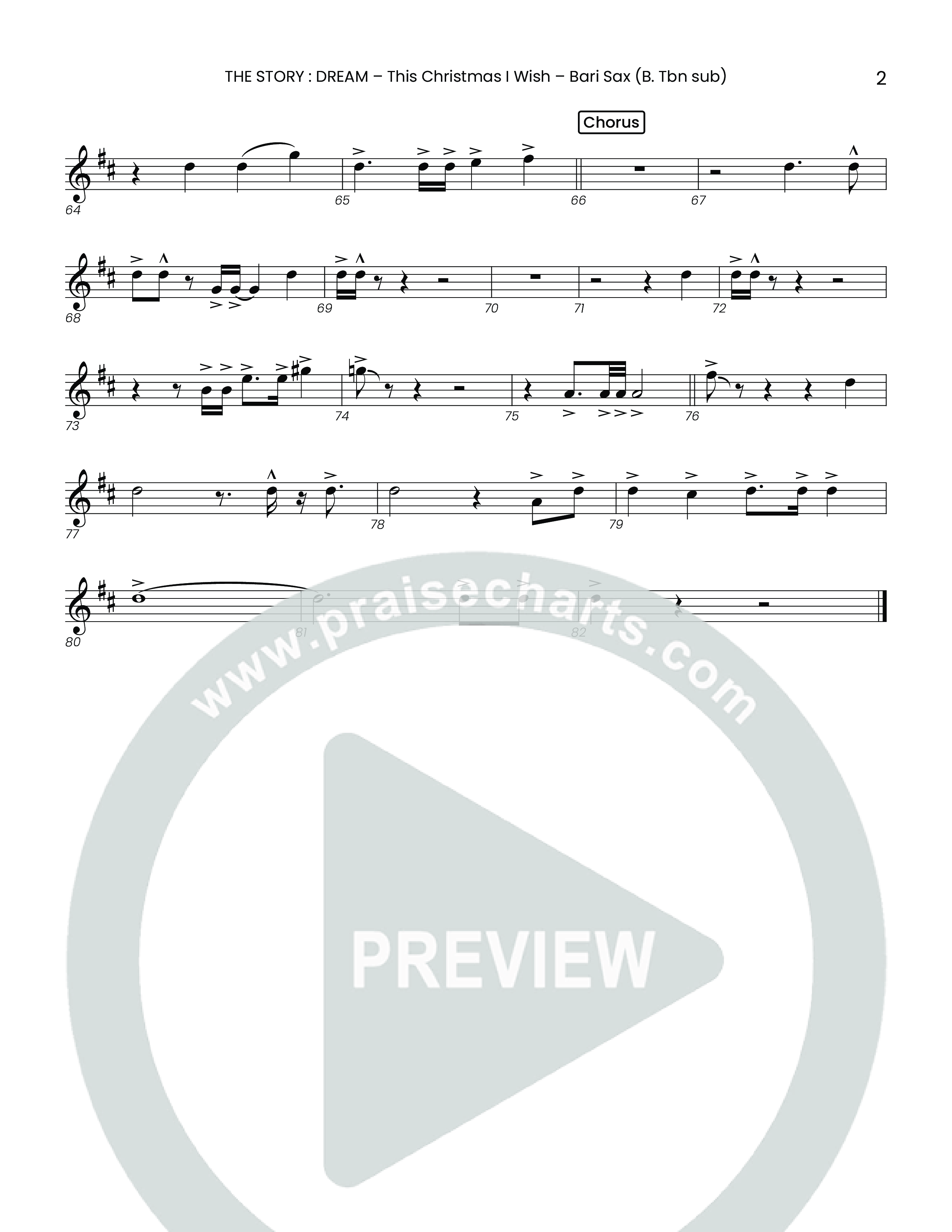 This Christmas I Wish (Choral Anthem SATB) Bari Sax (Houston's First Worship)