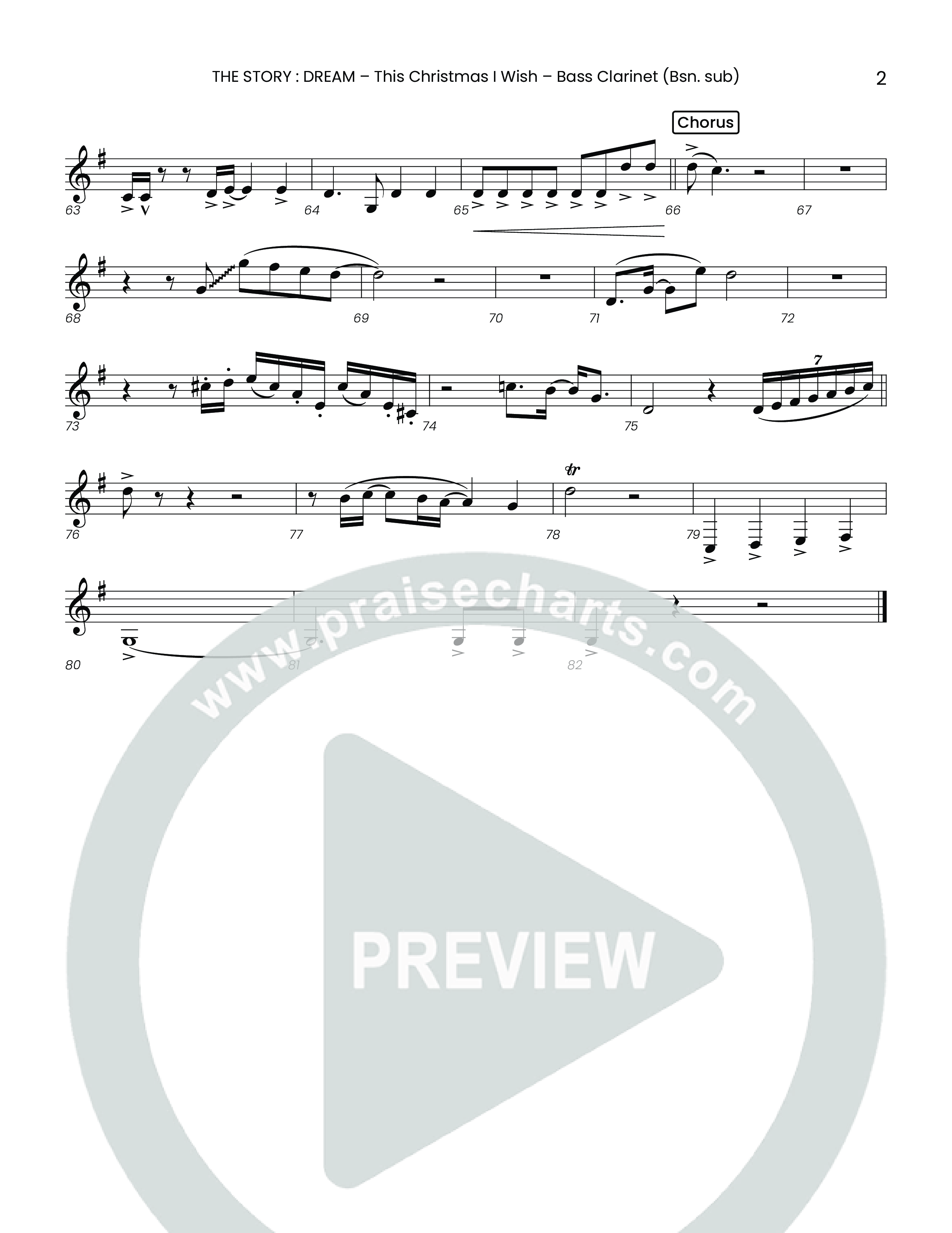 This Christmas I Wish (Choral Anthem SATB) Bass Clarinet (Houston's First Worship)