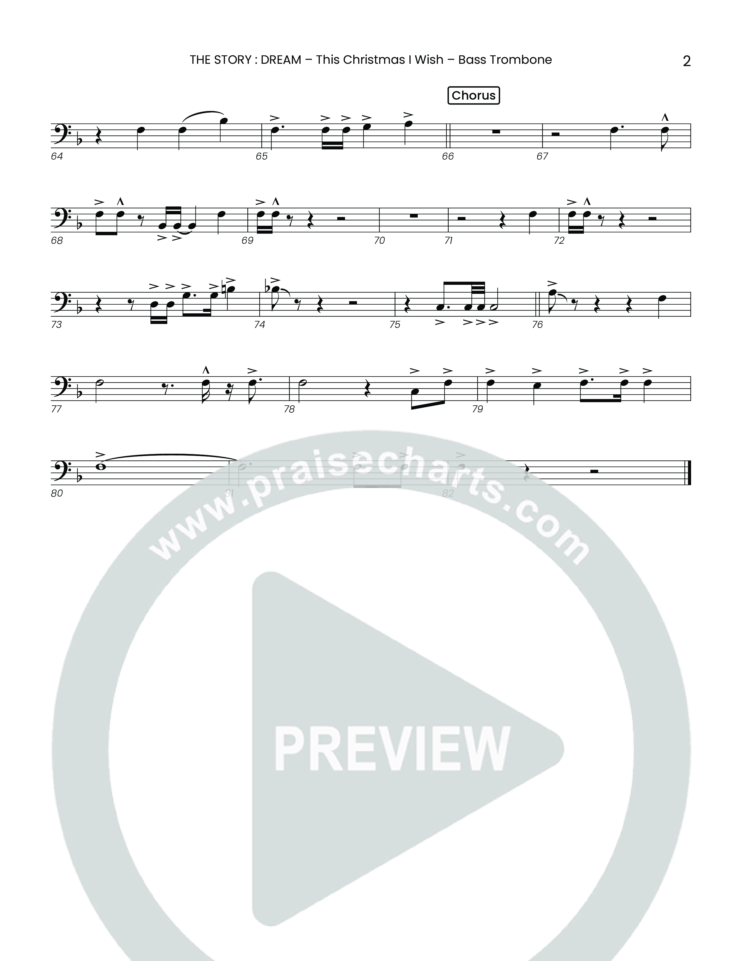 This Christmas I Wish (Choral Anthem SATB) Bass Trombone (Houston's First Worship)