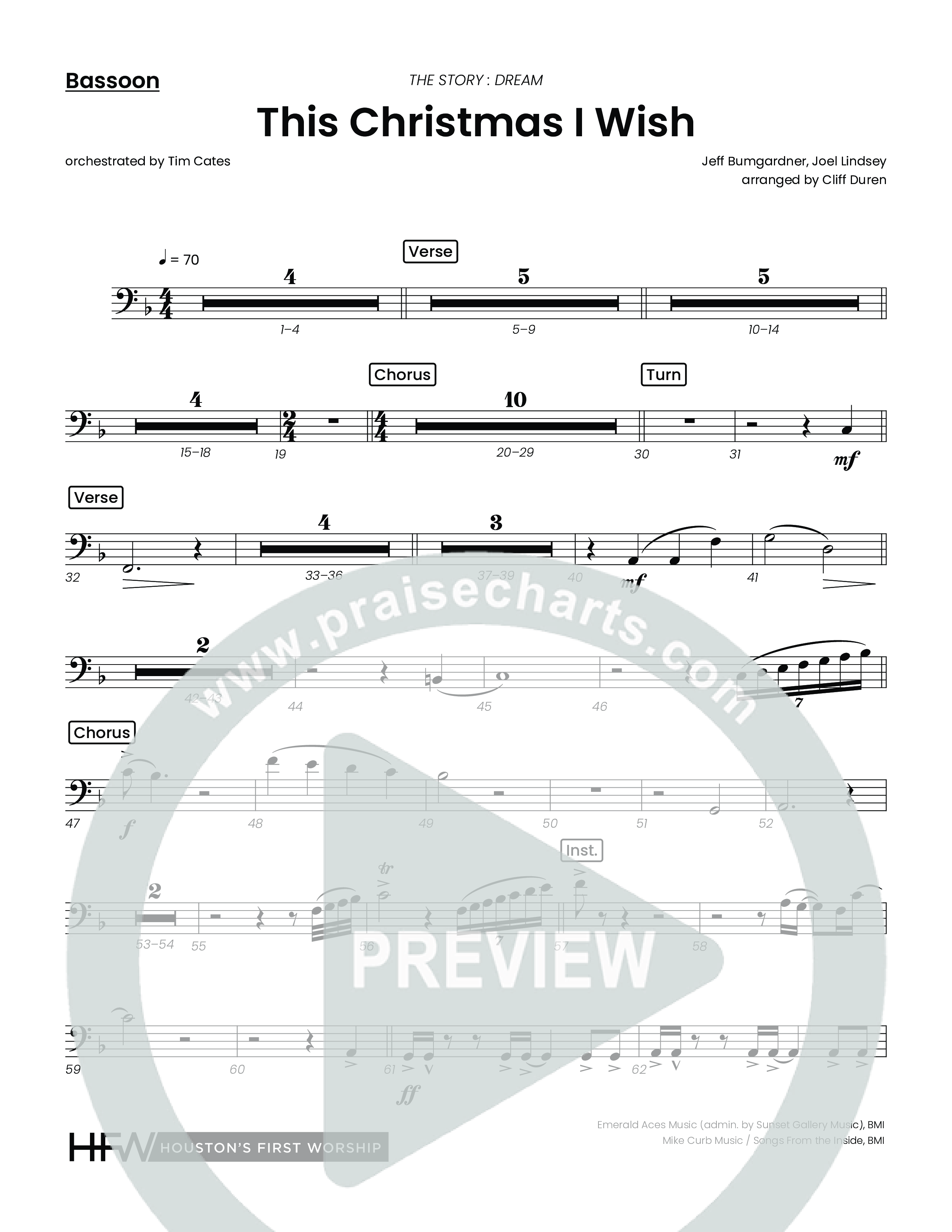 This Christmas I Wish (Choral Anthem SATB) Bassoon (Houston's First Worship)