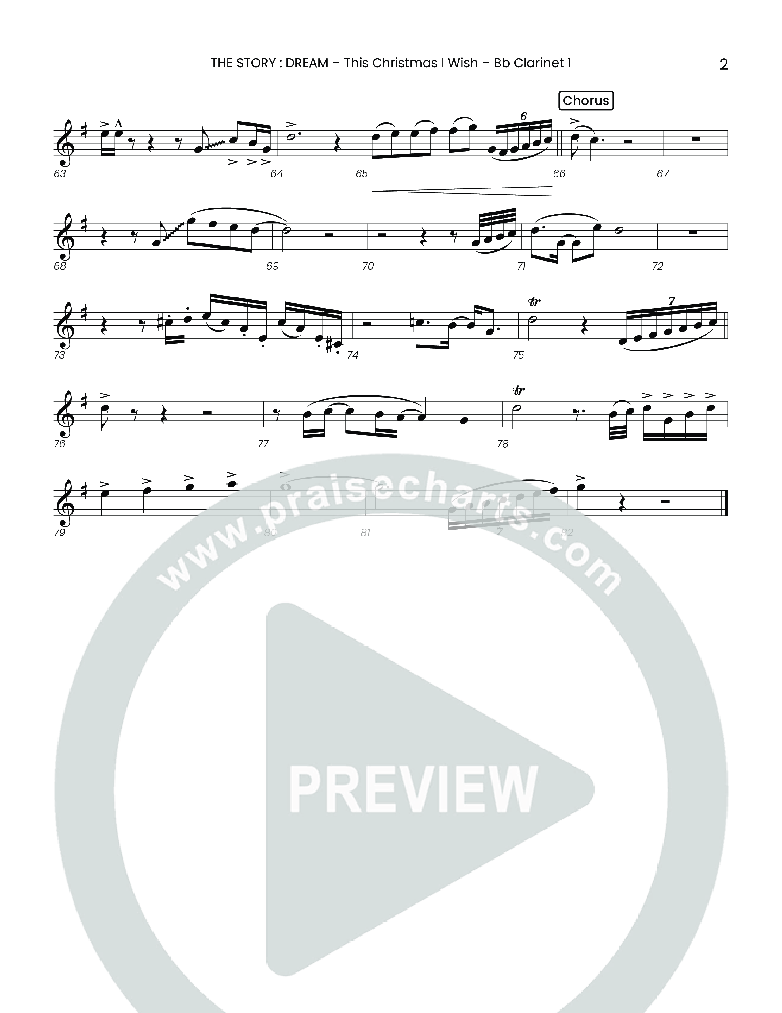 This Christmas I Wish (Choral Anthem SATB) Clarinet 1/2 (Houston's First Worship)