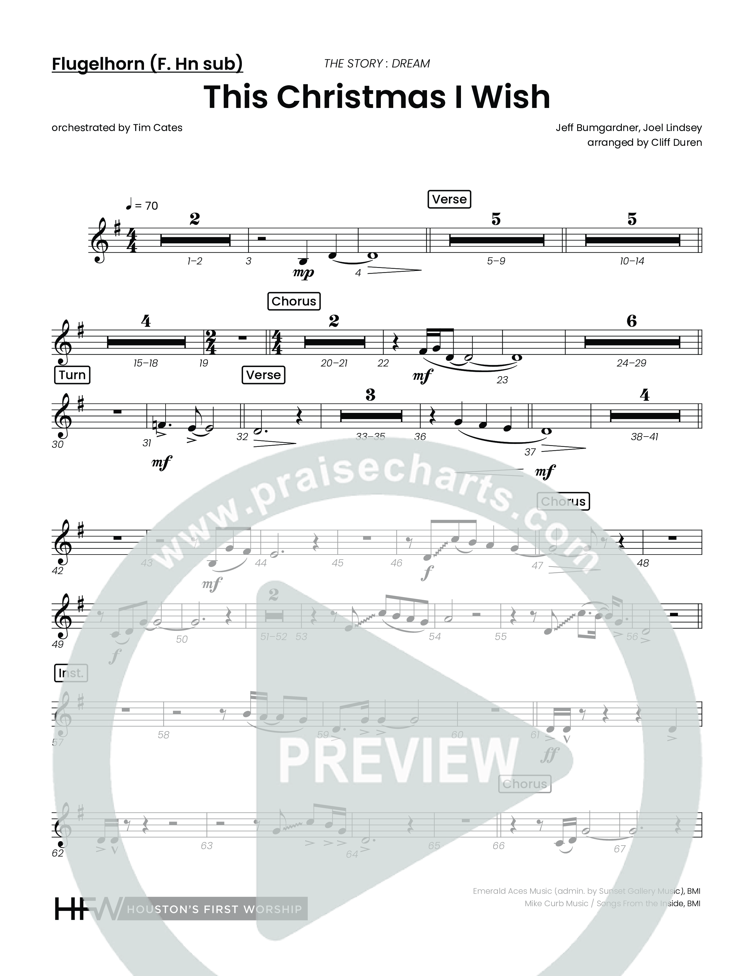 This Christmas I Wish (Choral Anthem SATB) Flugelhorn (Houston's First Worship)