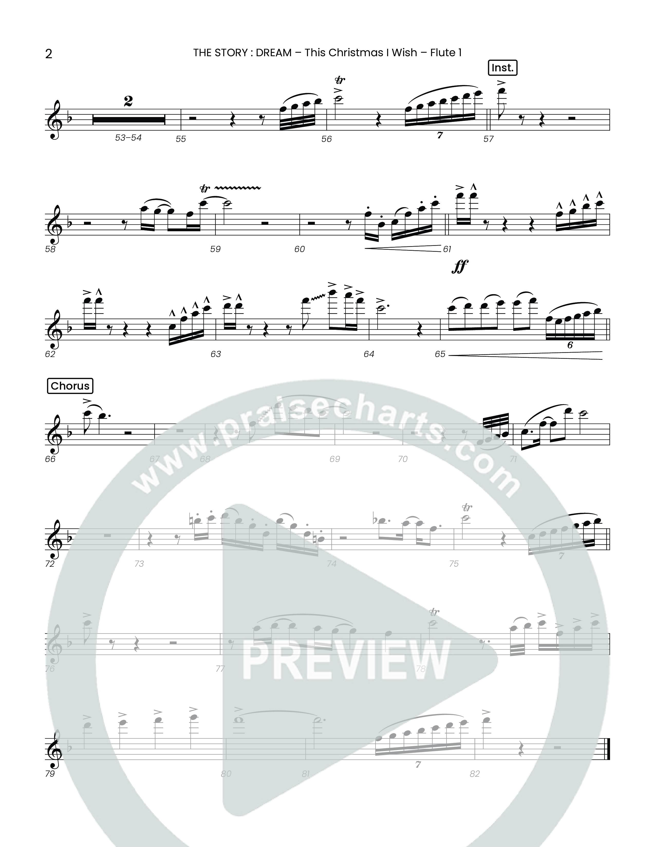This Christmas I Wish (Choral Anthem SATB) Flute 1/2 (Houston's First Worship)