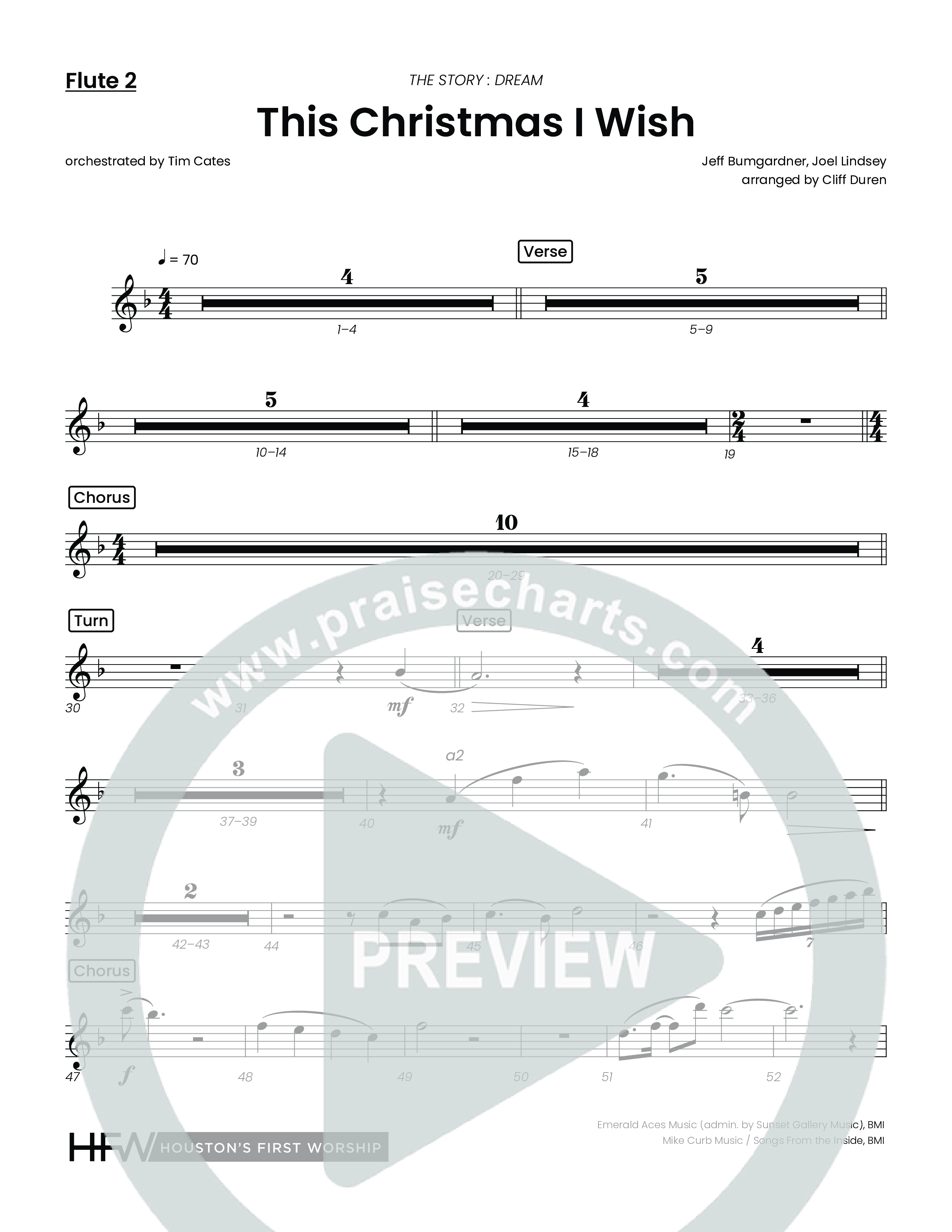 This Christmas I Wish (Choral Anthem SATB) Flute 1/2 (Houston's First Worship)