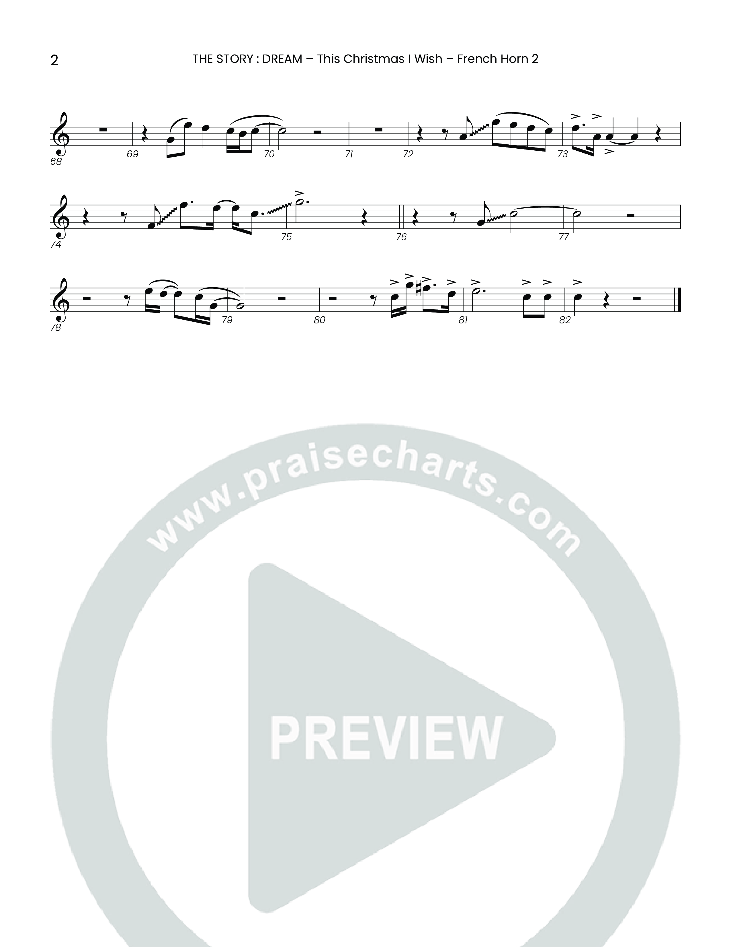 This Christmas I Wish (Choral Anthem SATB) French Horn 2 (Houston's First Worship)