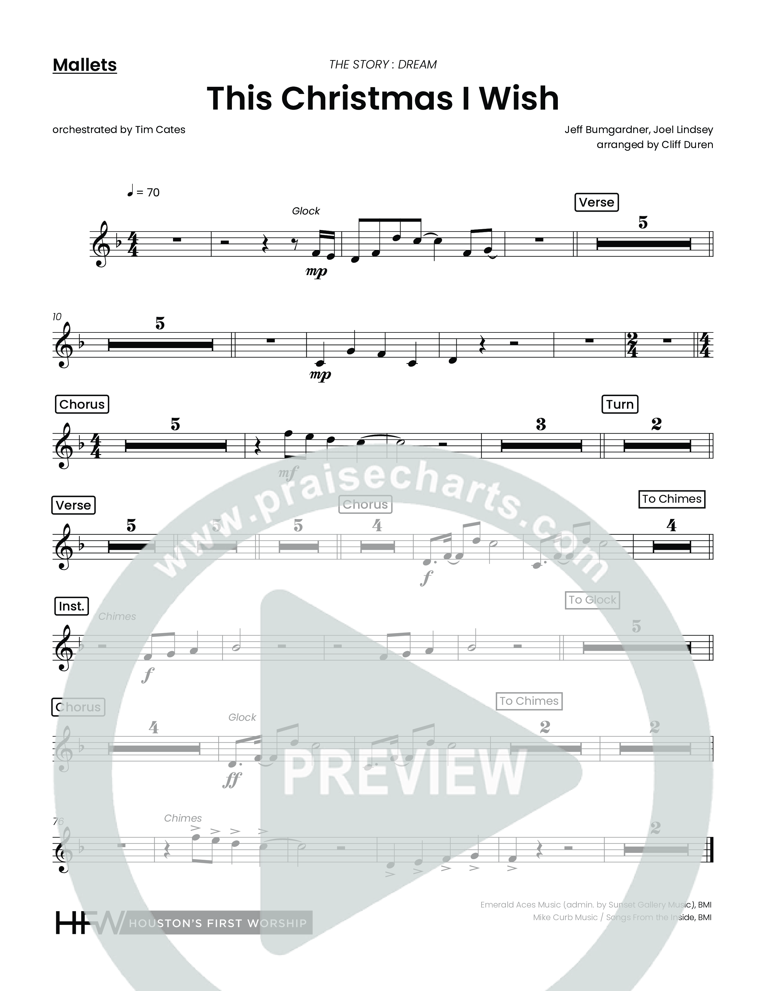 This Christmas I Wish (Choral Anthem SATB) Mallets (Houston's First Worship)