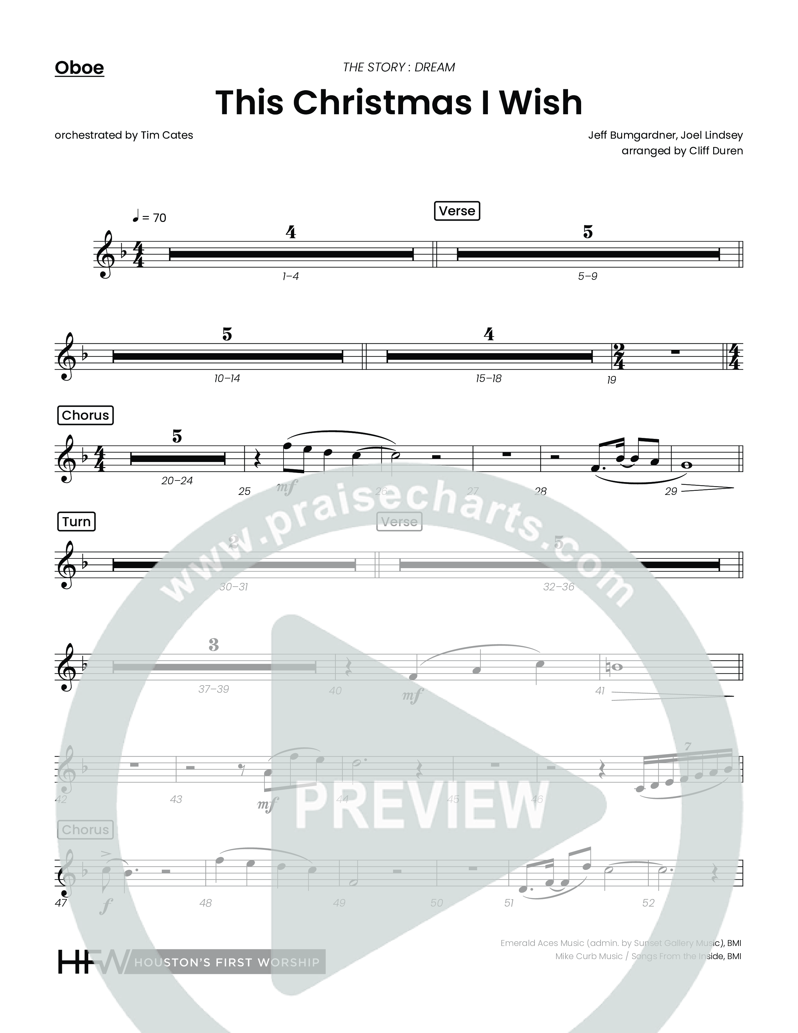 This Christmas I Wish (Choral Anthem SATB) Oboe (Houston's First Worship)