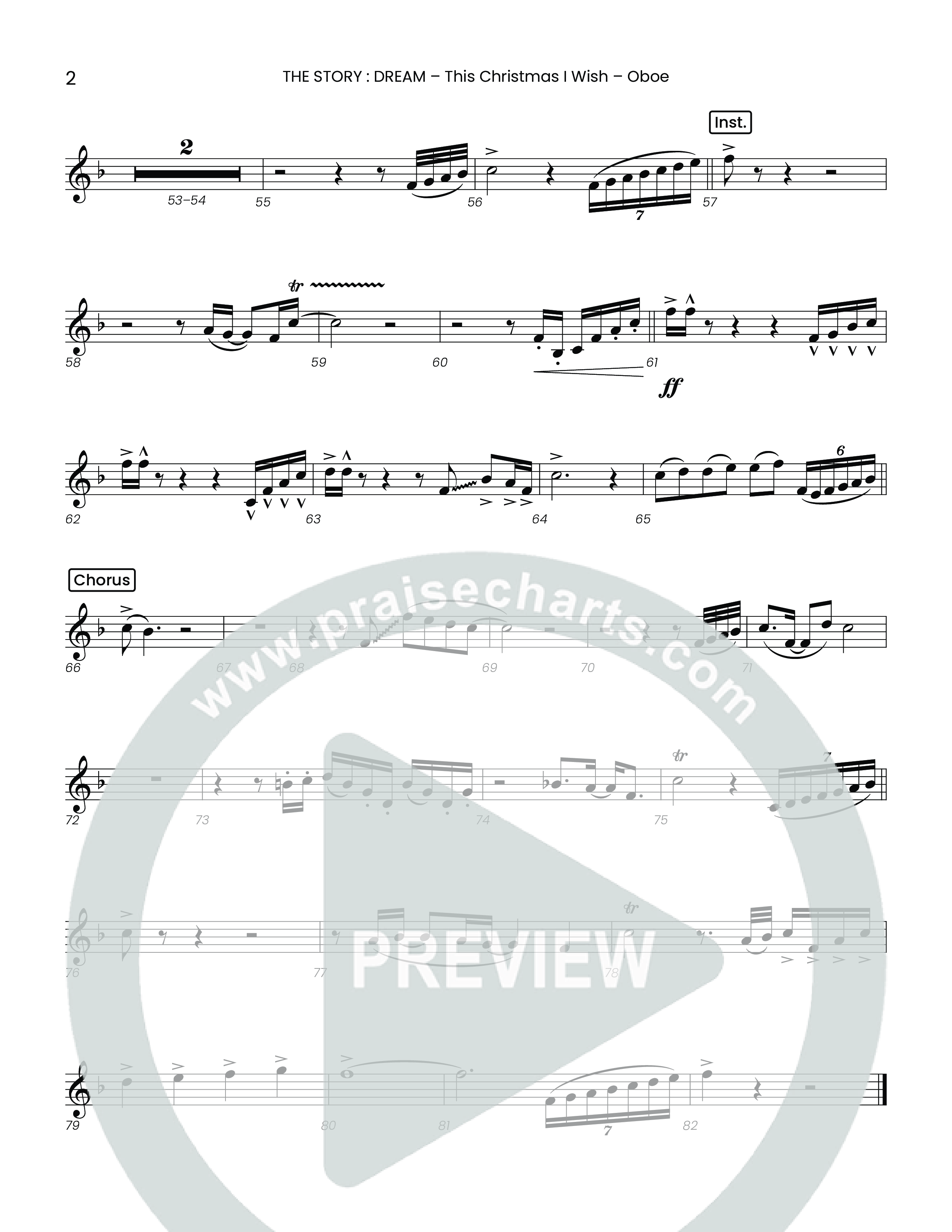 This Christmas I Wish (Choral Anthem SATB) Oboe (Houston's First Worship)