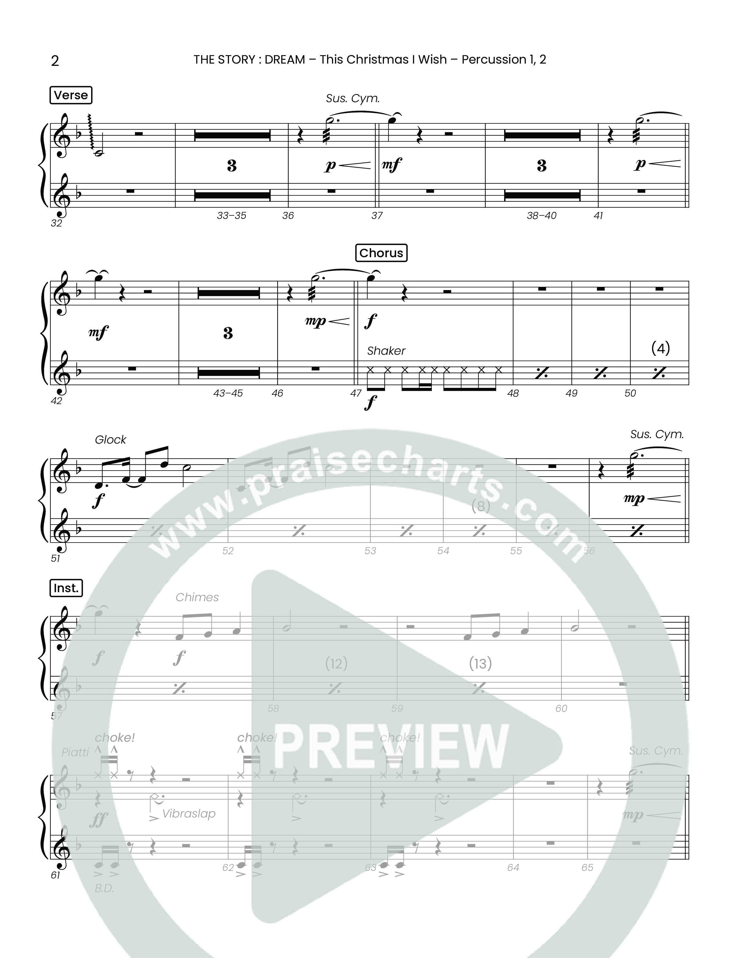 This Christmas I Wish (Choral Anthem SATB) Percussion 1/2 (Houston's First Worship)