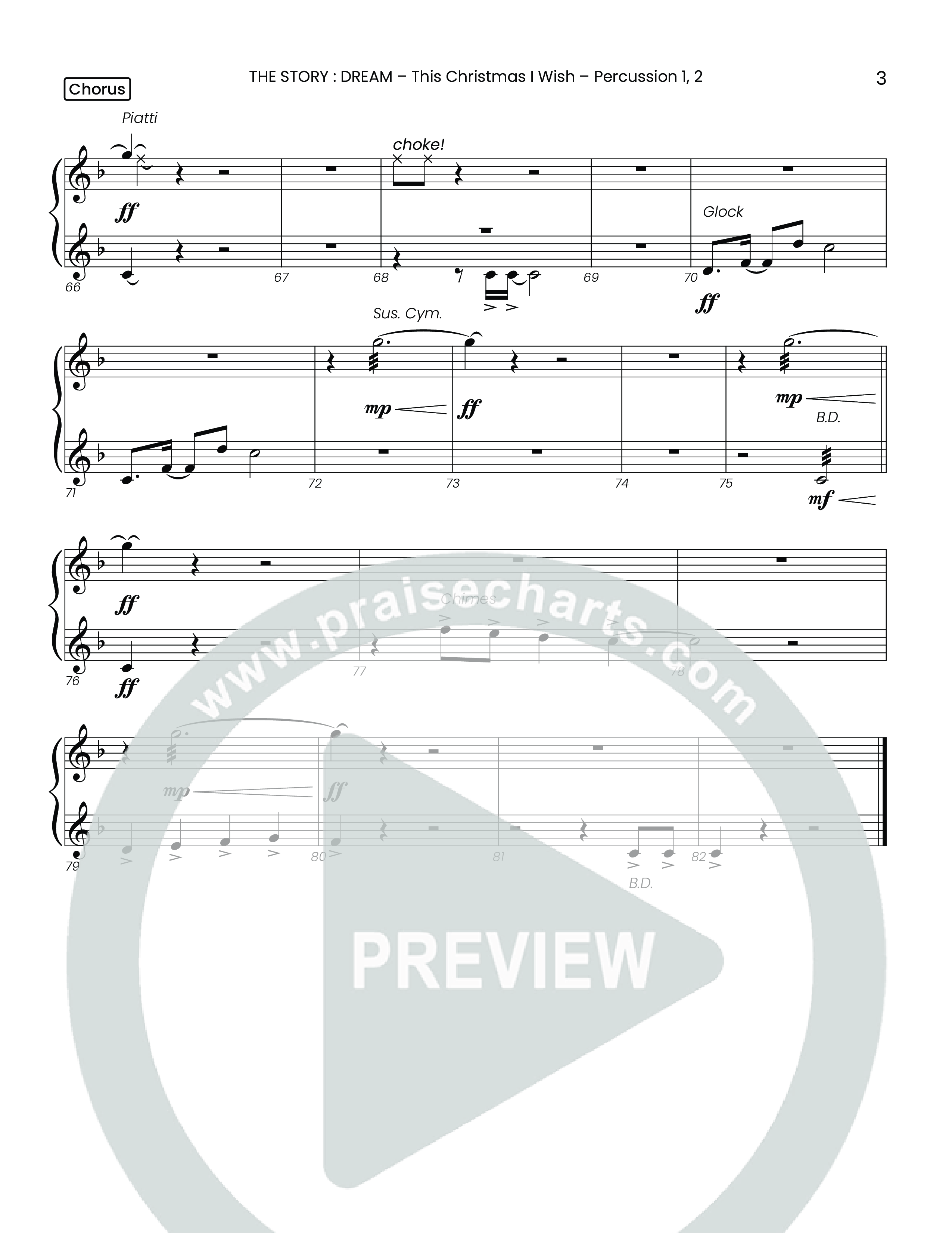 This Christmas I Wish (Choral Anthem SATB) Percussion 1/2 (Houston's First Worship)