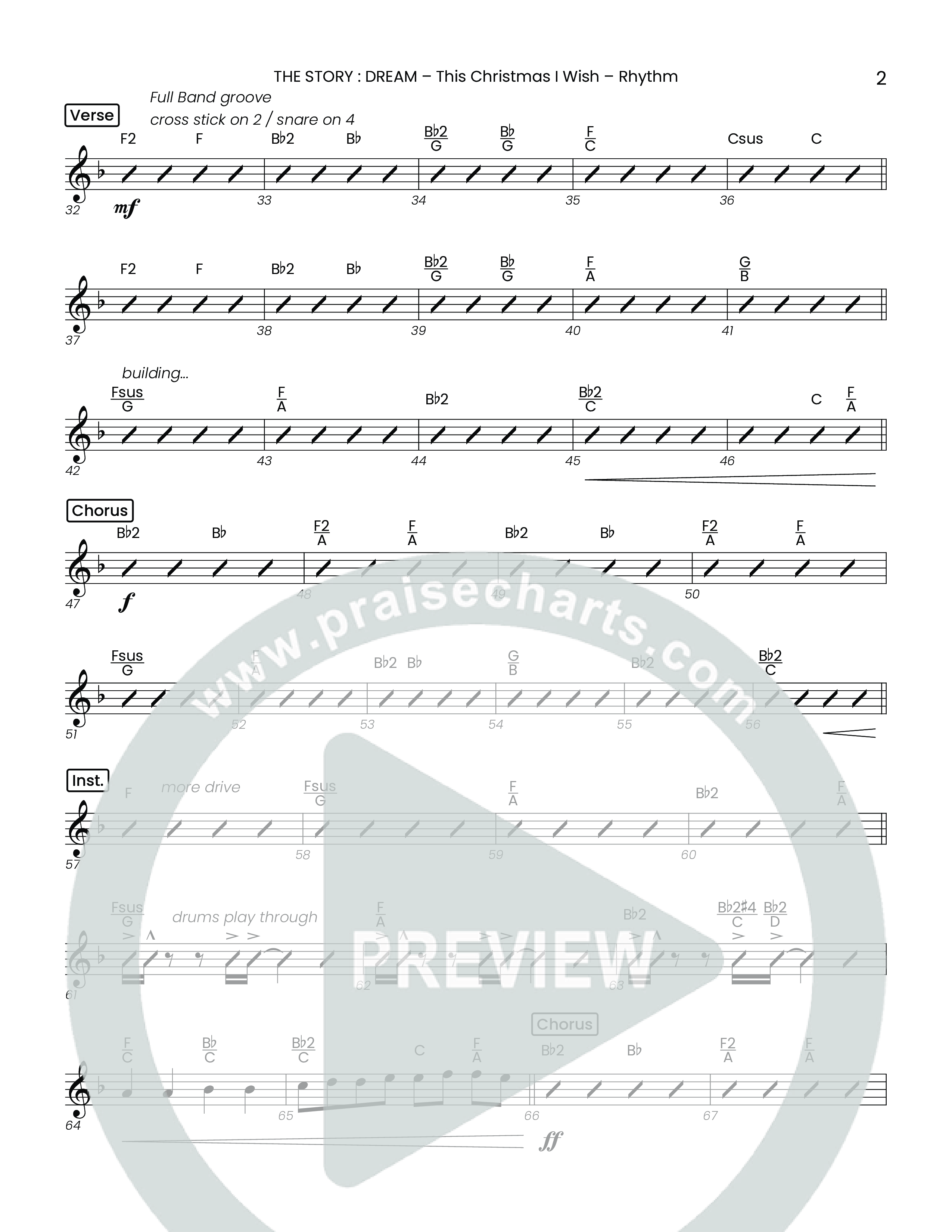 This Christmas I Wish (Choral Anthem SATB) Rhythm Chart (Houston's First Worship)