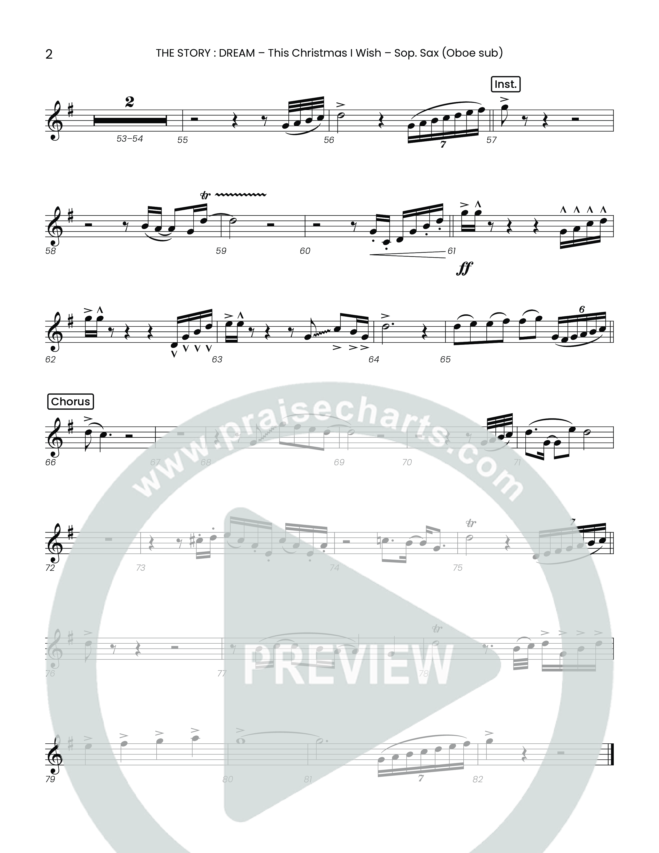 This Christmas I Wish (Choral Anthem SATB) Soprano Sax (Houston's First Worship)
