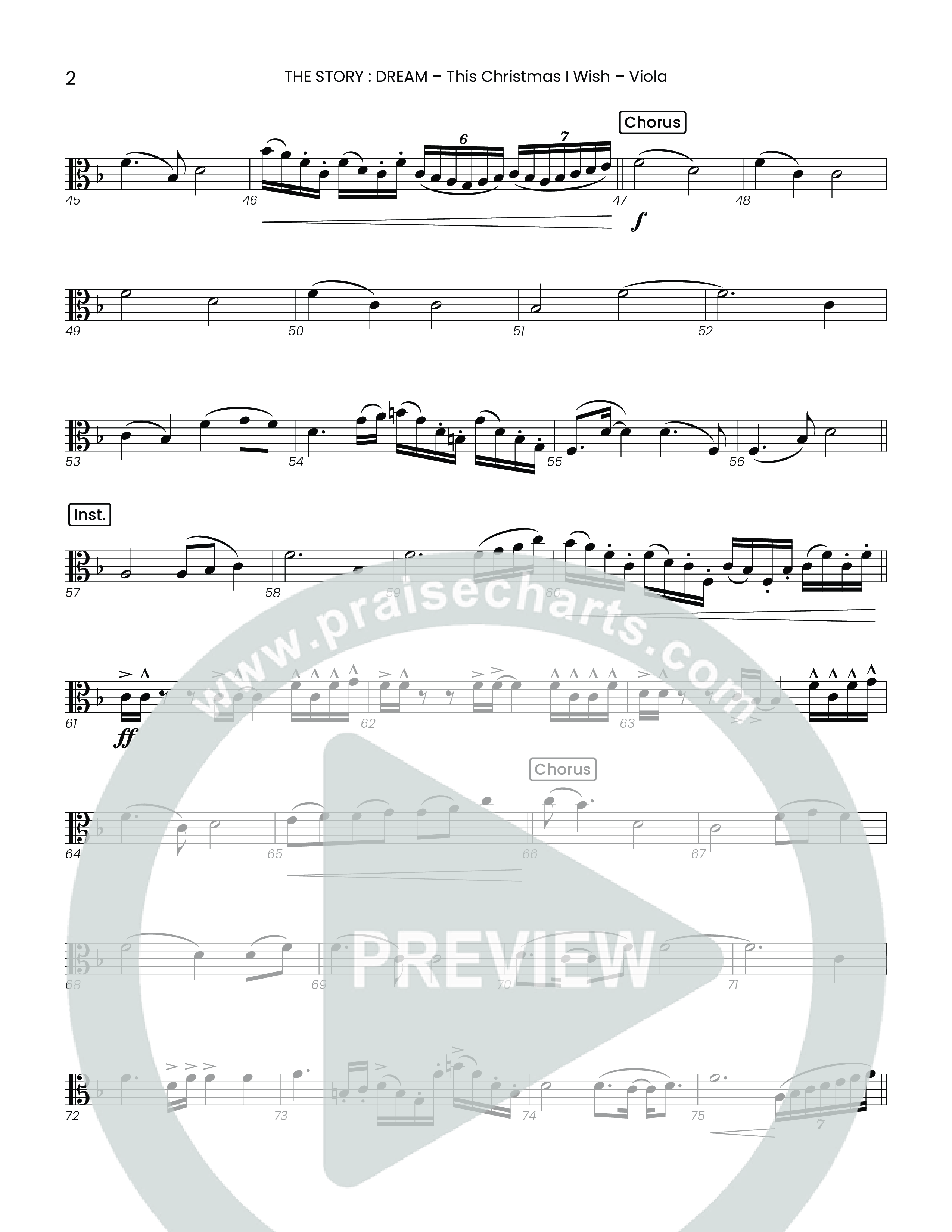 This Christmas I Wish (Choral Anthem SATB) Viola (Houston's First Worship)