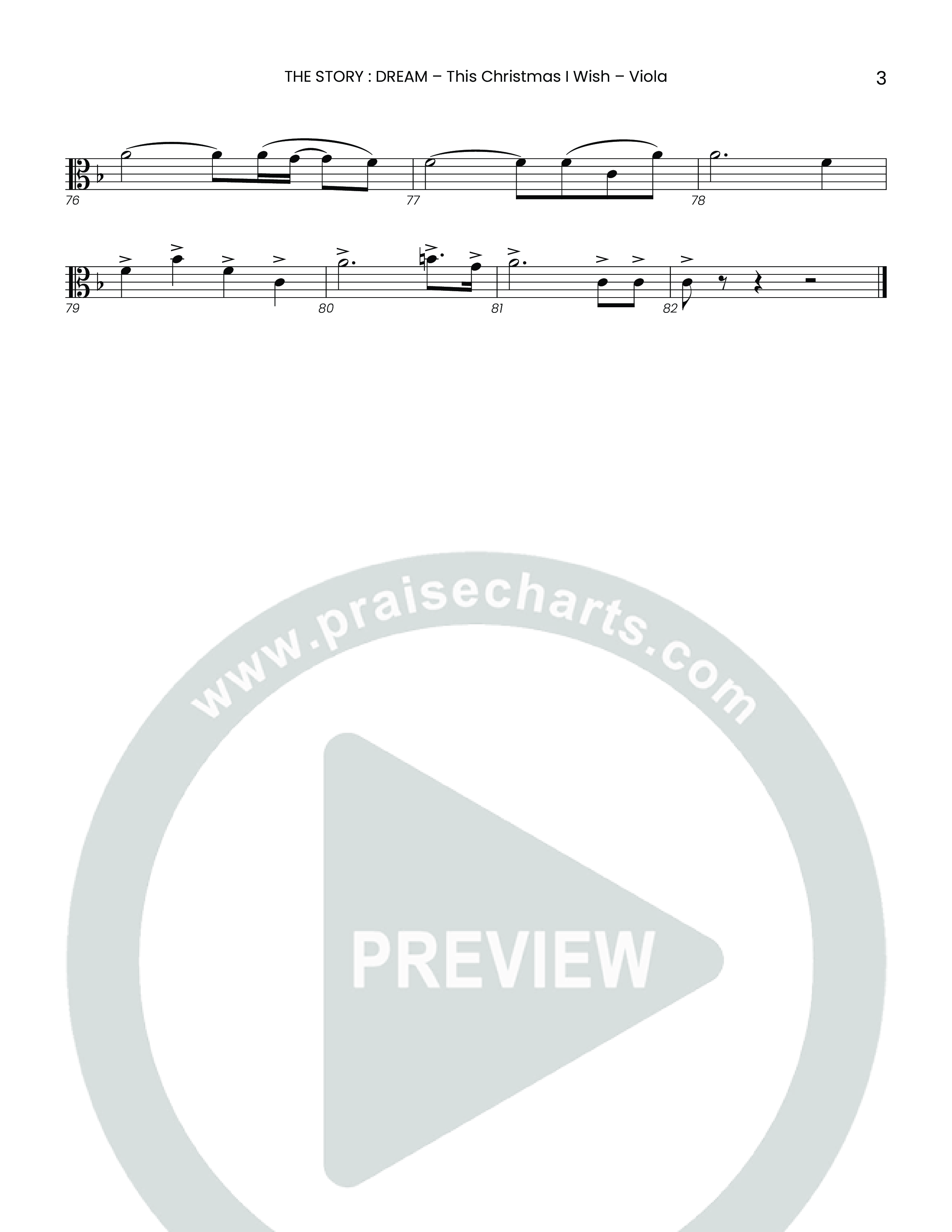 This Christmas I Wish (Choral Anthem SATB) Viola (Houston's First Worship)