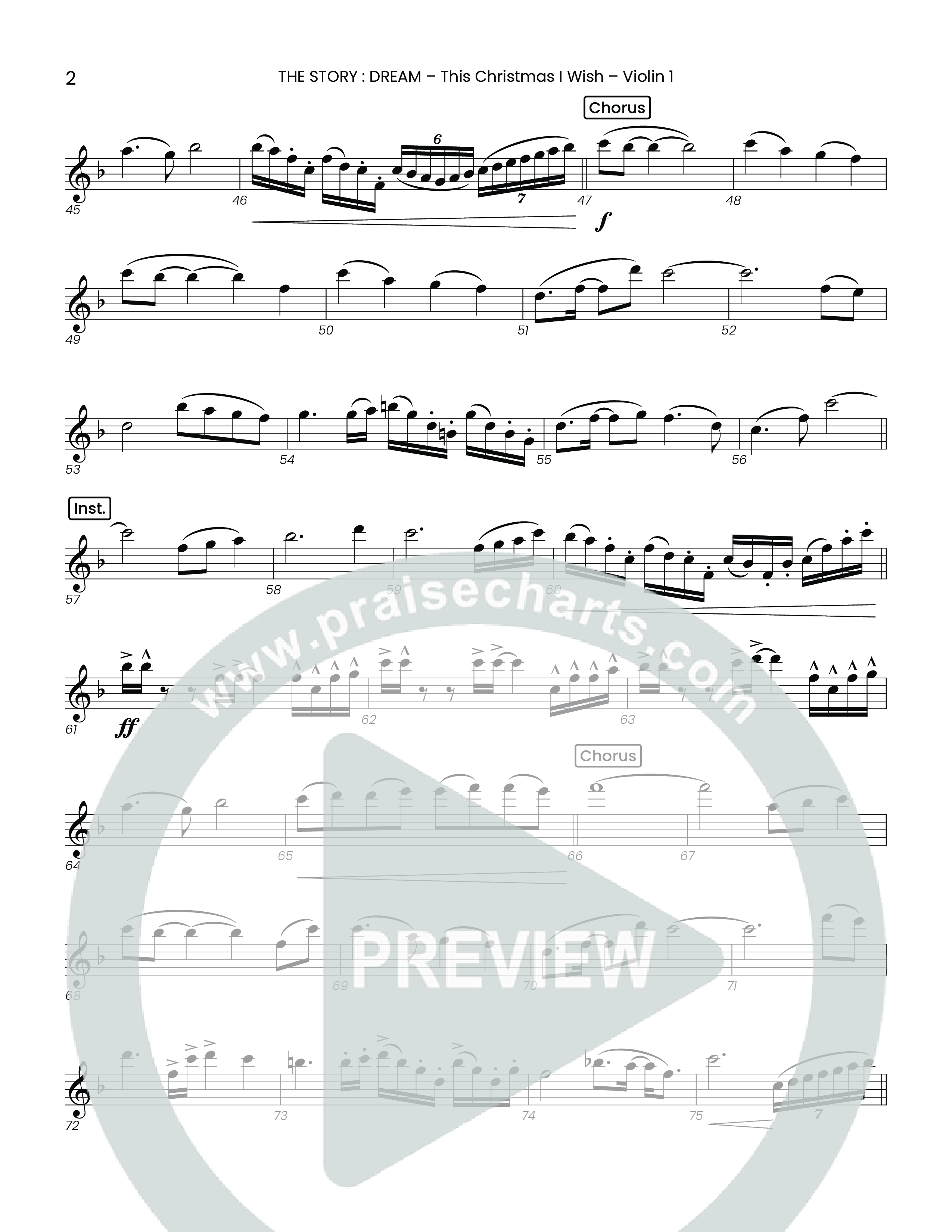 This Christmas I Wish (Choral Anthem SATB) String Pack (Houston's First Worship)