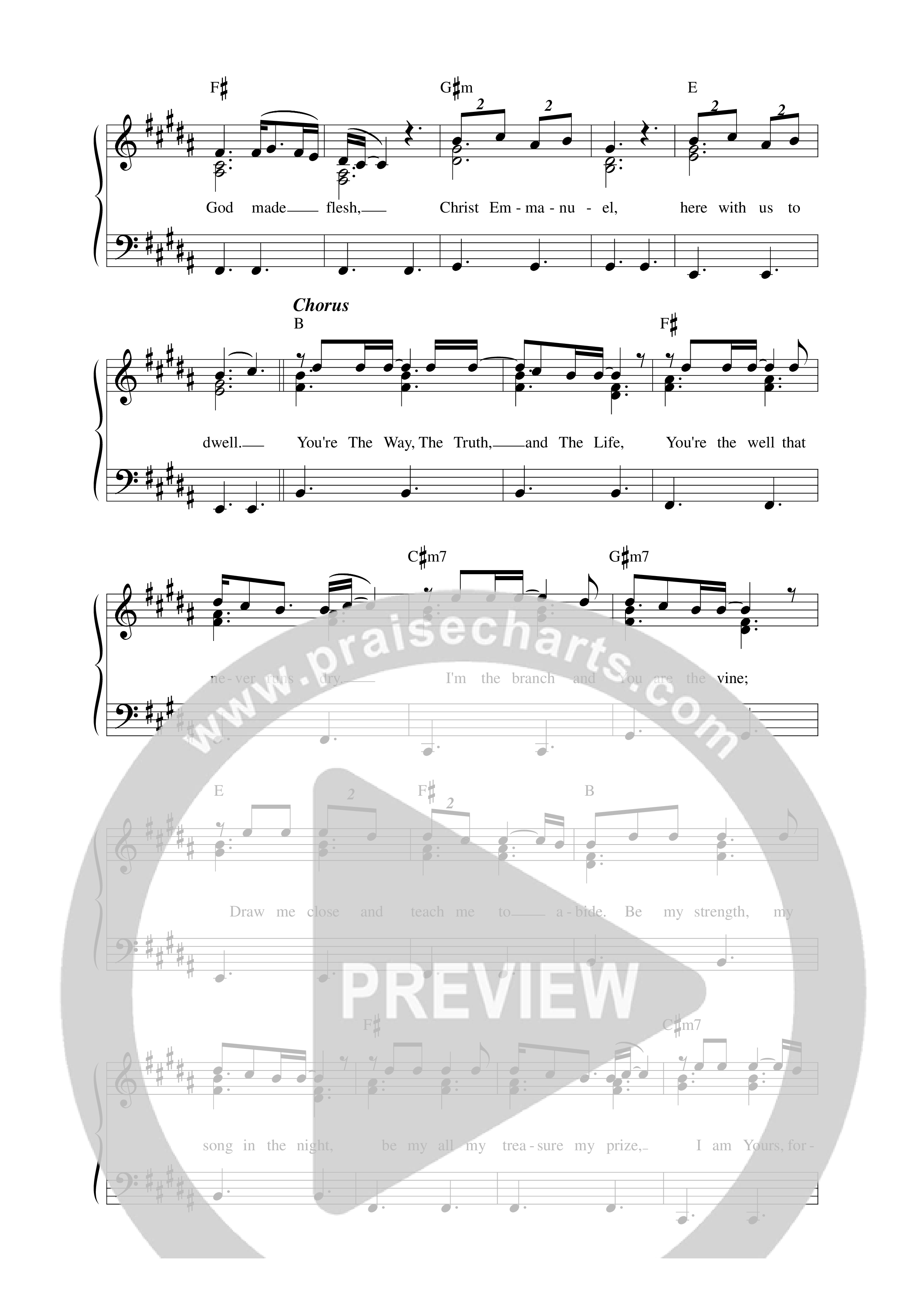 Abide (Christmas) Lead Sheet Melody (Aaron Williams / Hope Darst)