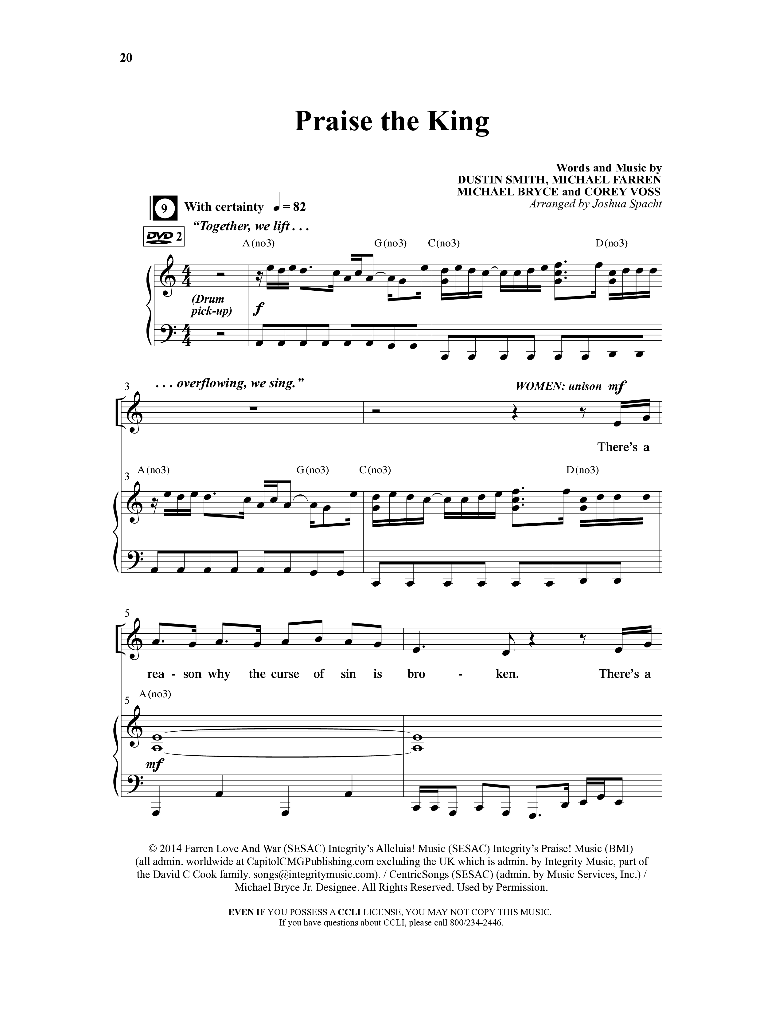 Extravagant Love (7 Song Choral Collection) Song 2 (Piano SATB) (Integrity Music / Arr. Joshua Spacht)