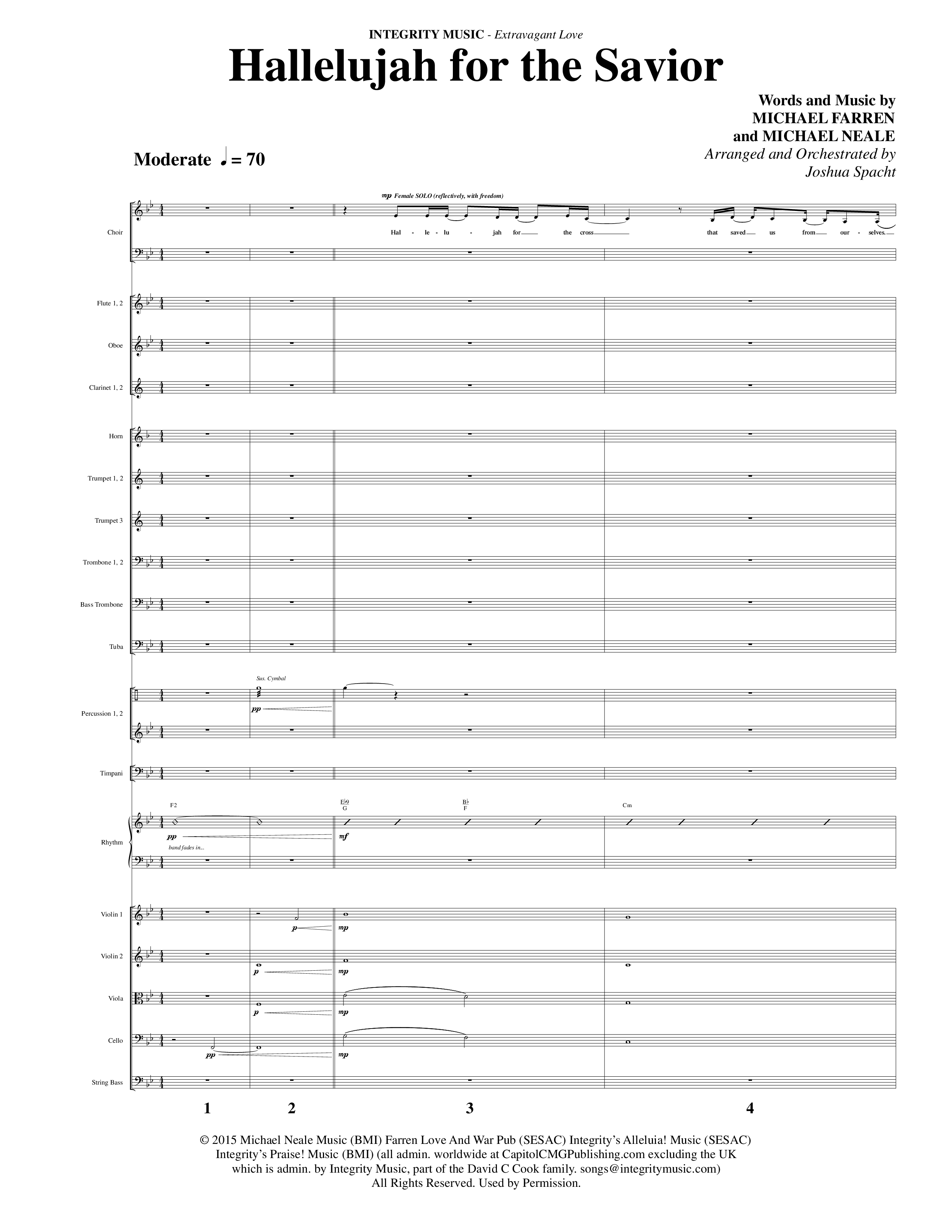 Extravagant Love (7 Song Choral Collection) Song 4 (Orchestration) (Integrity Music / Arr. Joshua Spacht)
