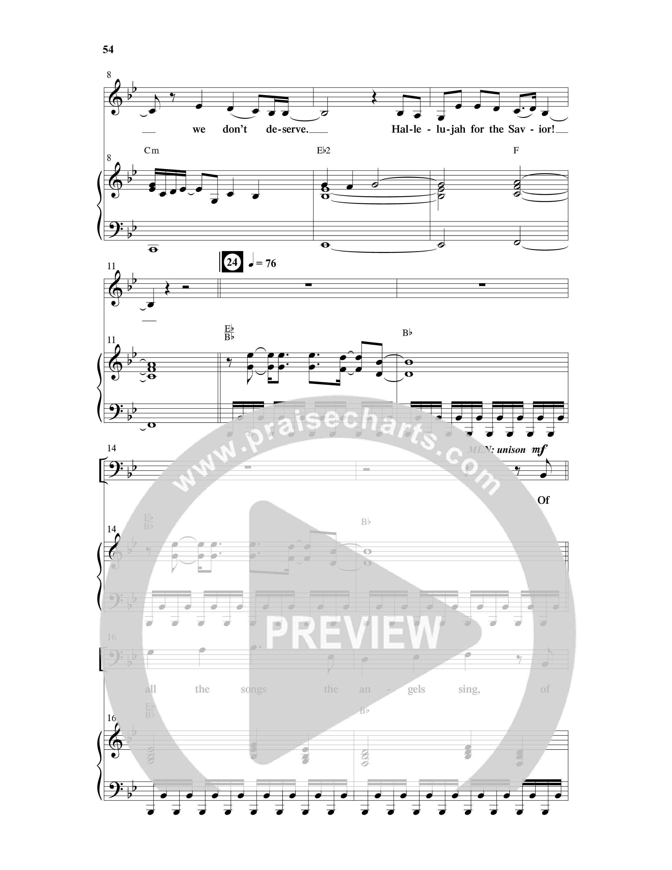 Extravagant Love (7 Song Choral Collection) Song 4 (Piano SATB) (Integrity Music / Arr. Joshua Spacht)